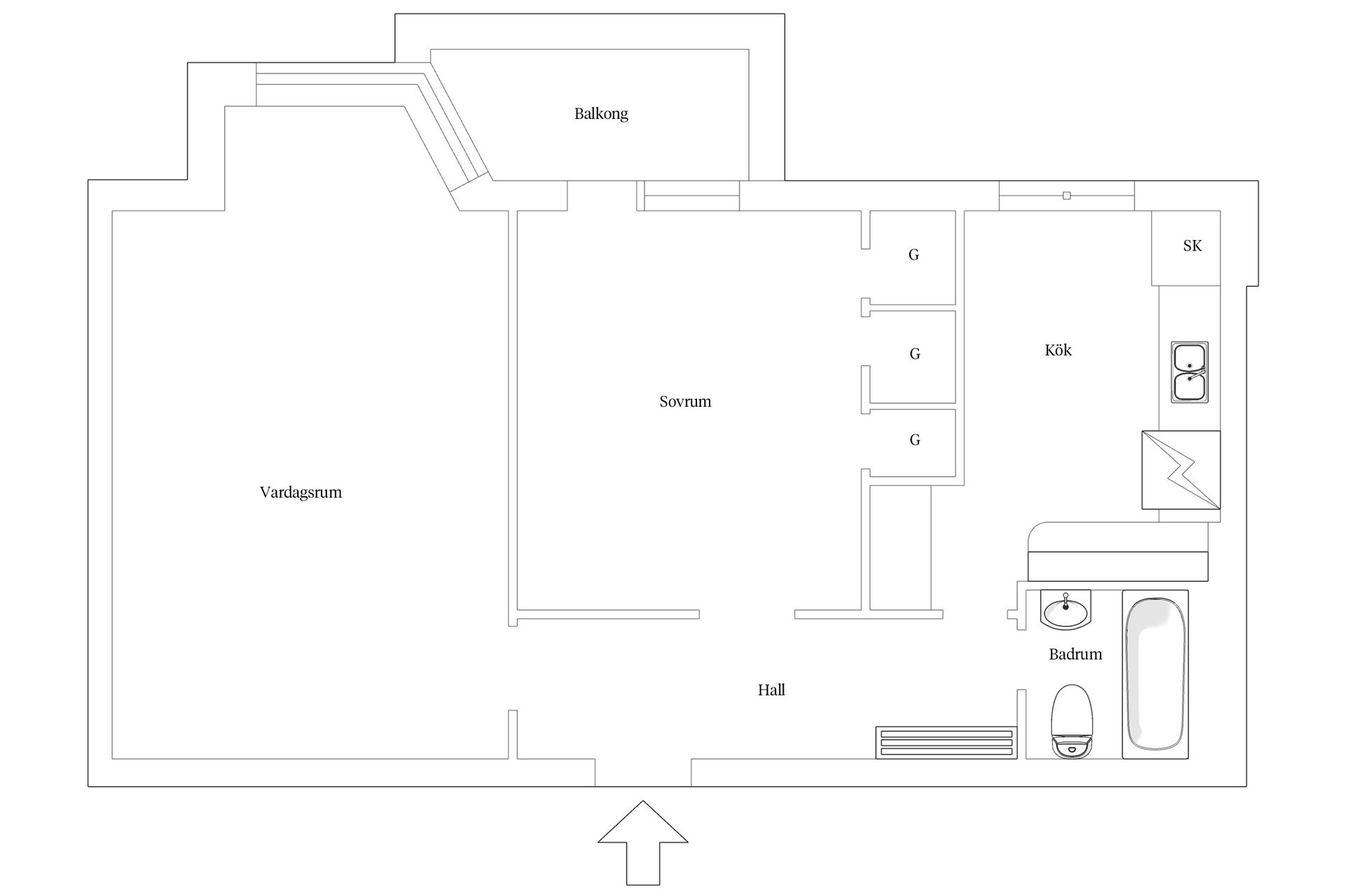 Bostadsrätt, Hesekillegatan 41B, Trelleborg - Centralt, Trelleborg