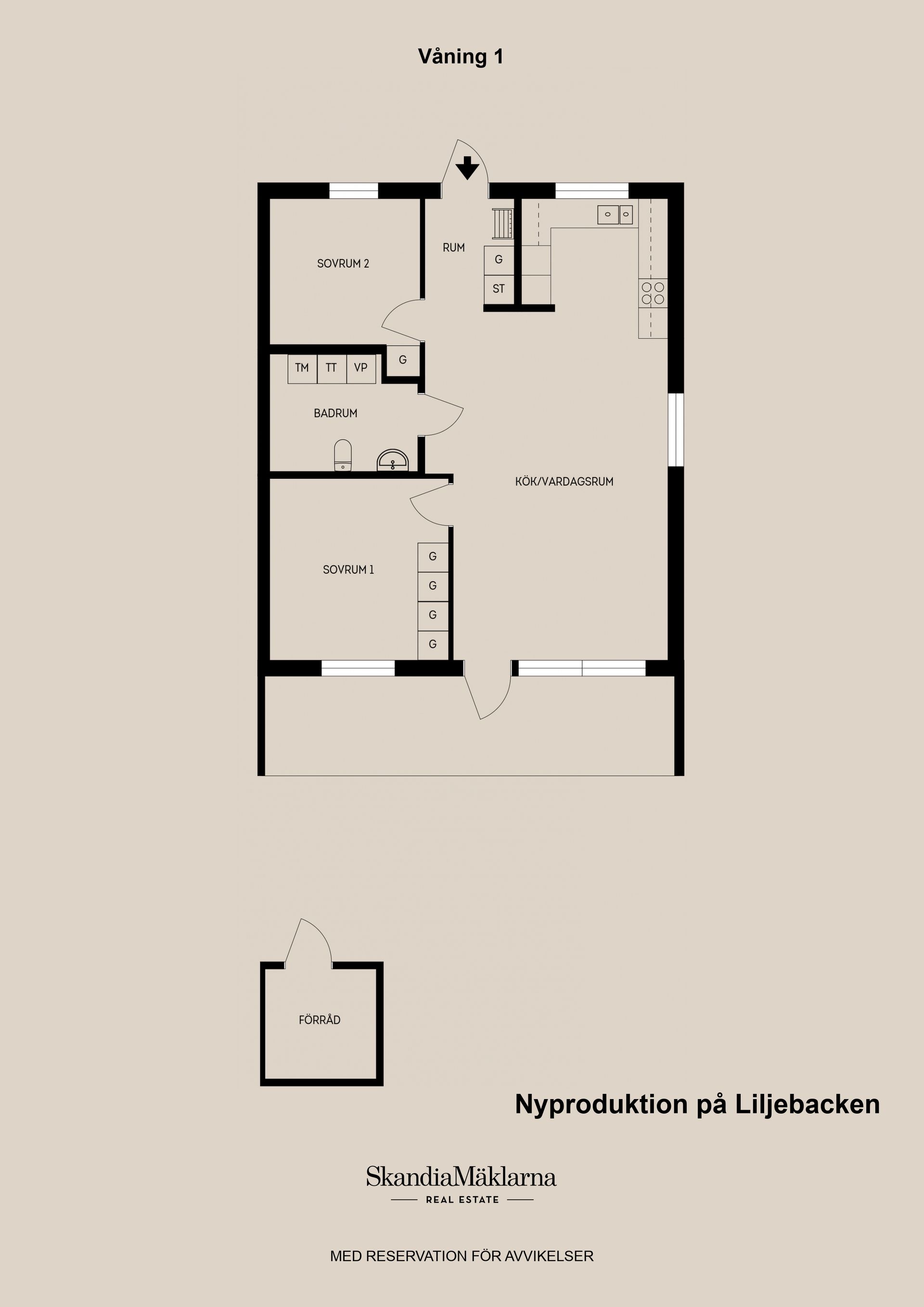 Radhus, Liljekonvaljvägen 1B, Liljebacken, Skutskär, Älvkarleby