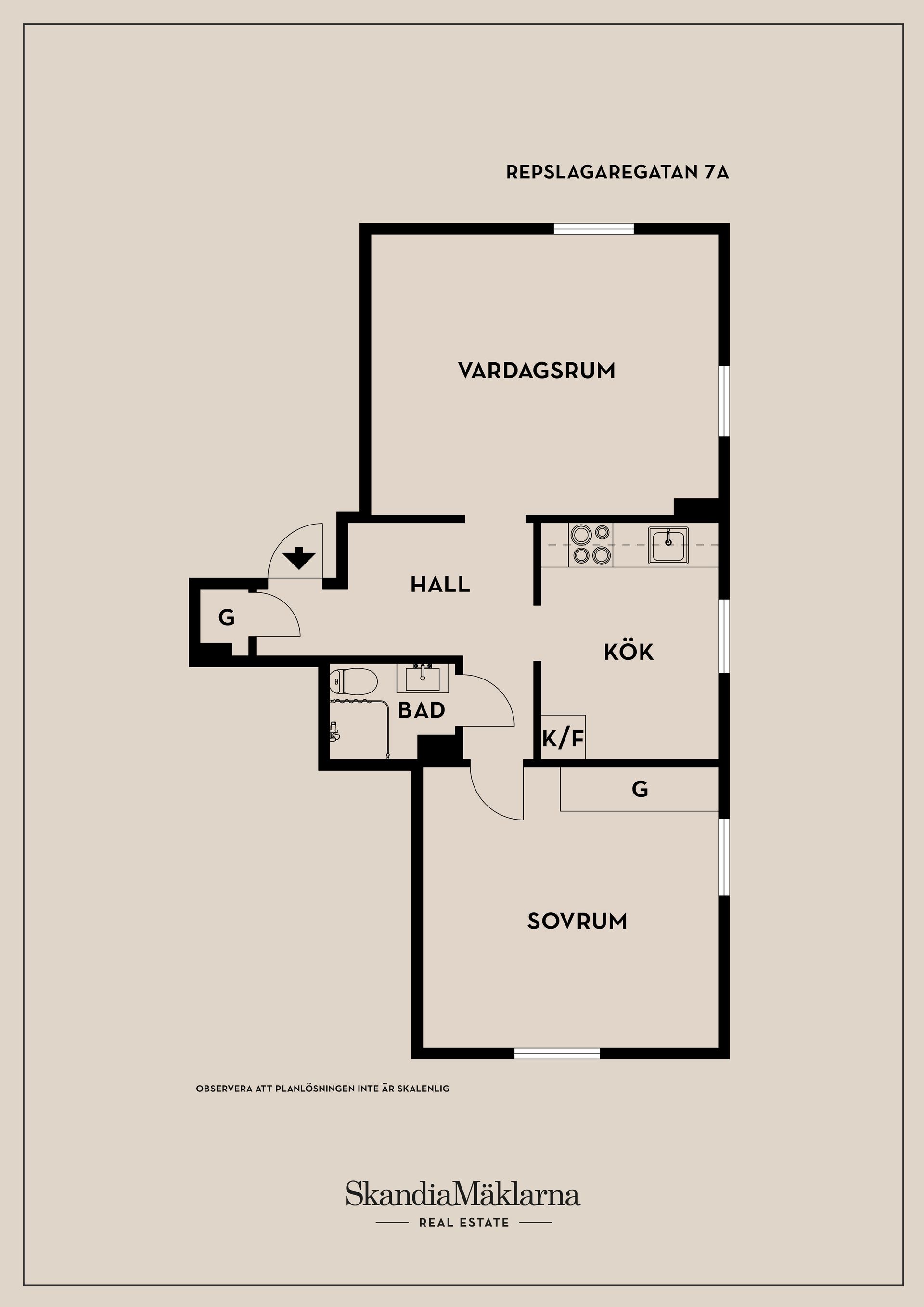 Bostadsrätt, Repslagaregatan 7A, Masthugget, Göteborg