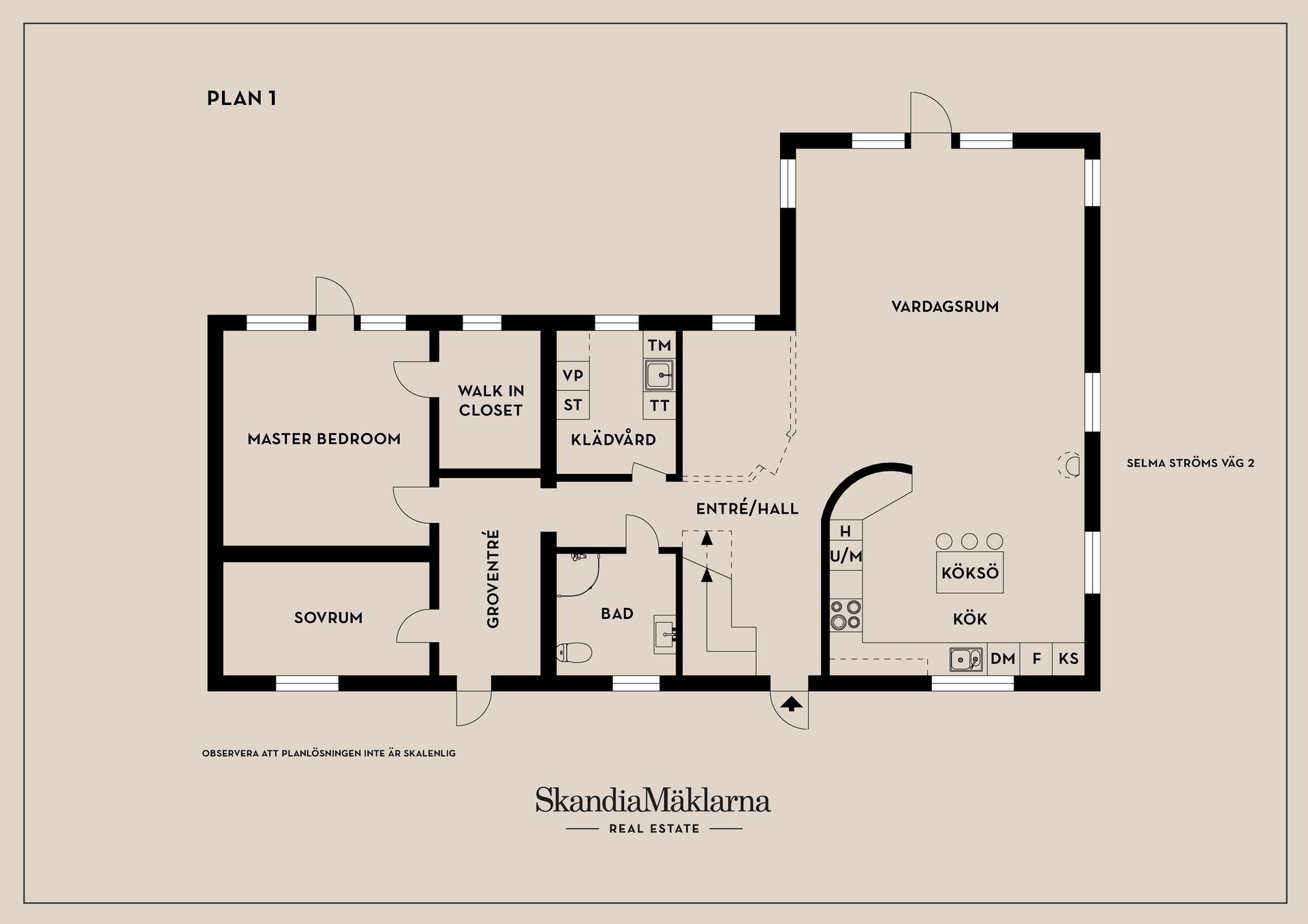 Villa, Selma Ströms väg 2, Lilla Källviken, Falun