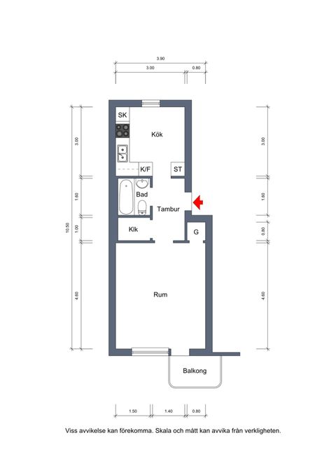 Bostadsrätt, Banérgatan 5A, Kåbo, Uppsala