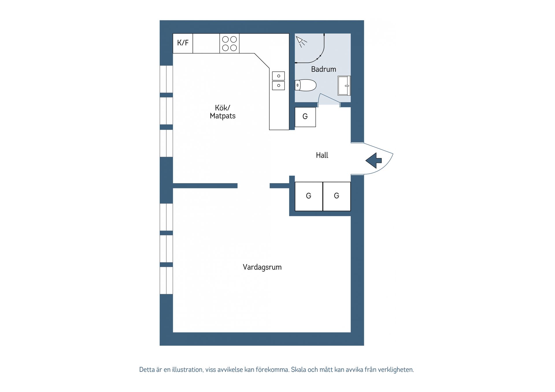 Bostadsrätt, Kansligatan 9A, Norrmalm, Skövde