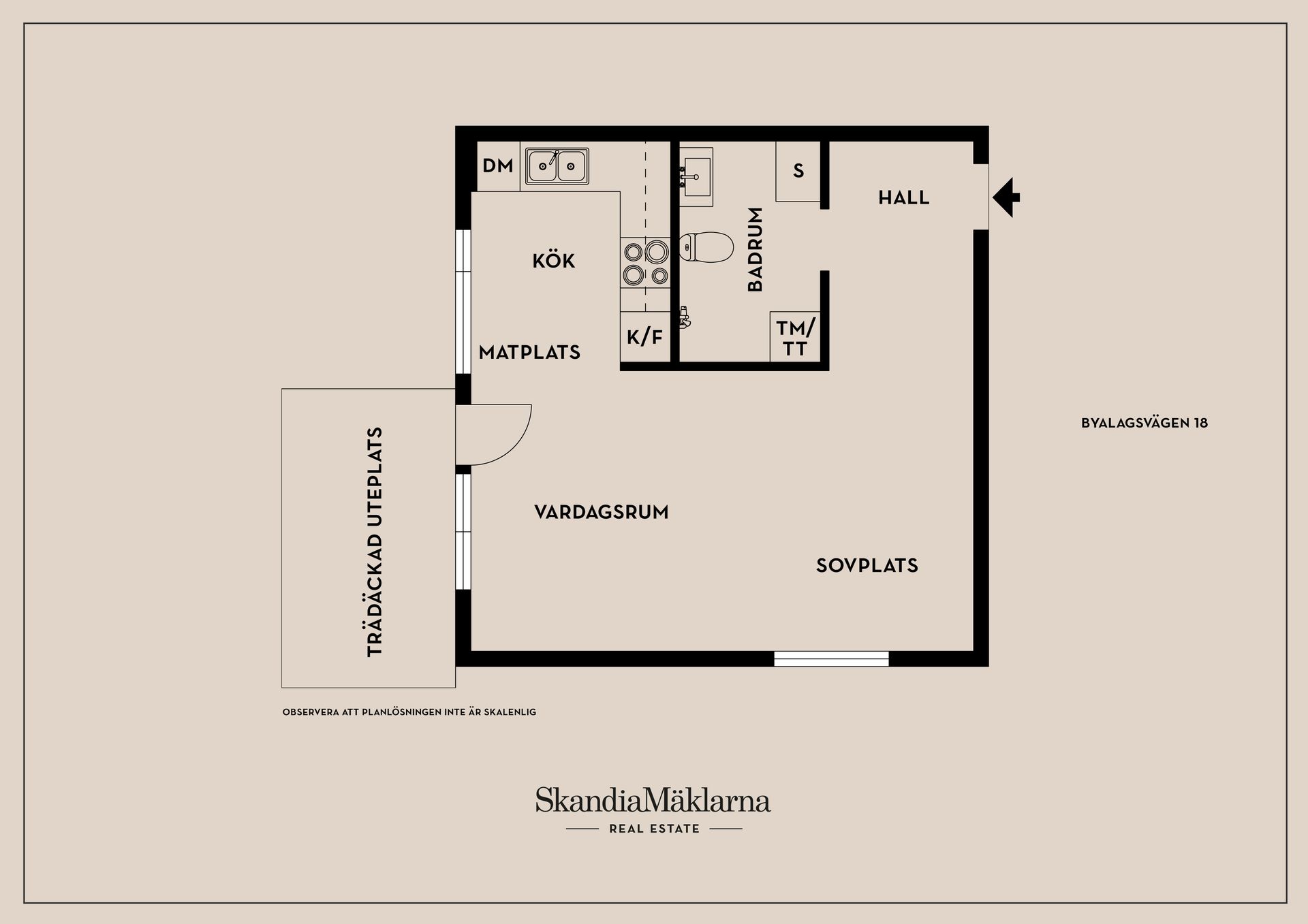 Bostadsrätt, Byalagsvägen 18, Stuvsta/ Huddinge, Huddinge