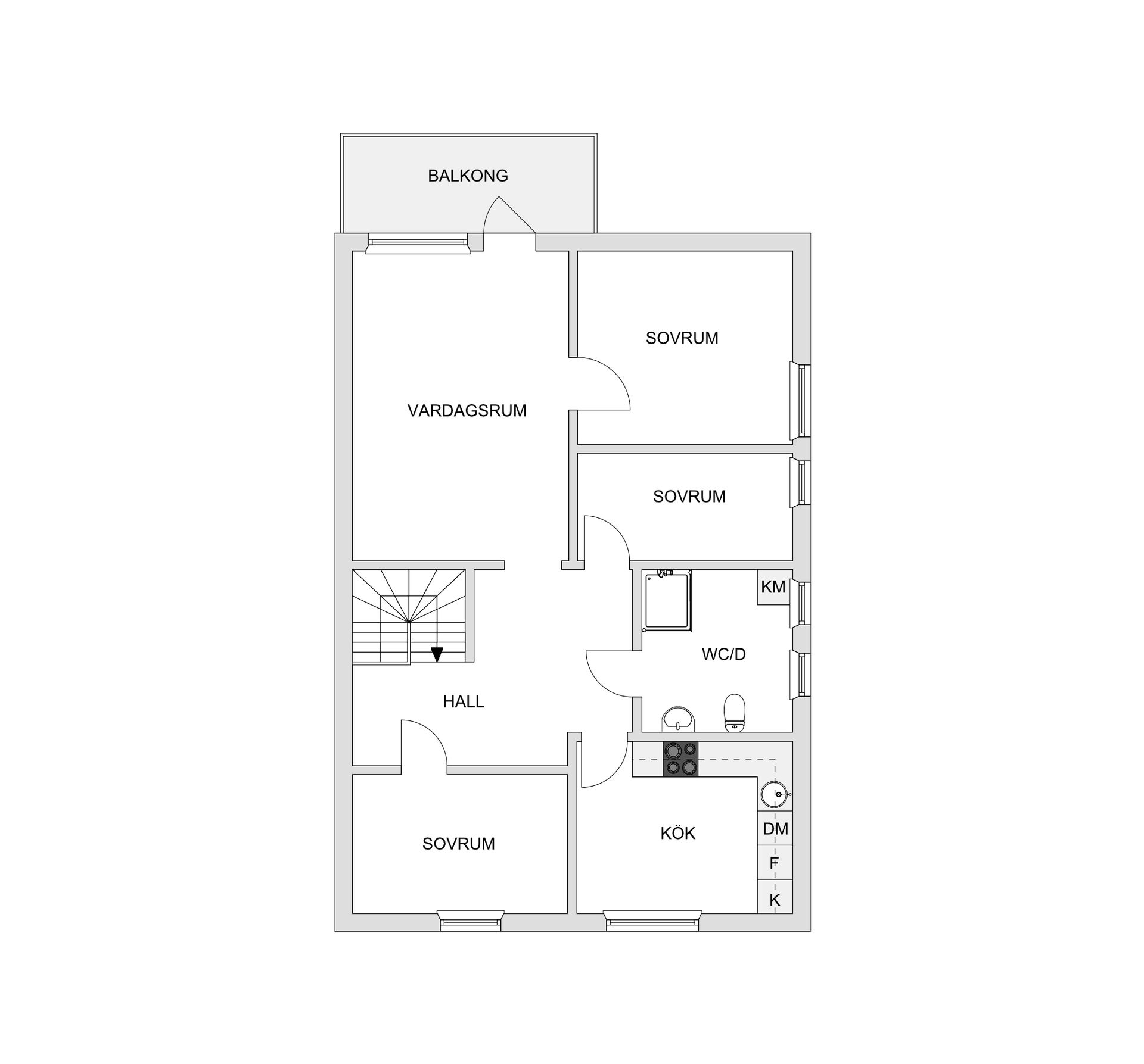 Bostadsrätt, Kantelegatan 20D, Kronoparken, Karlstad