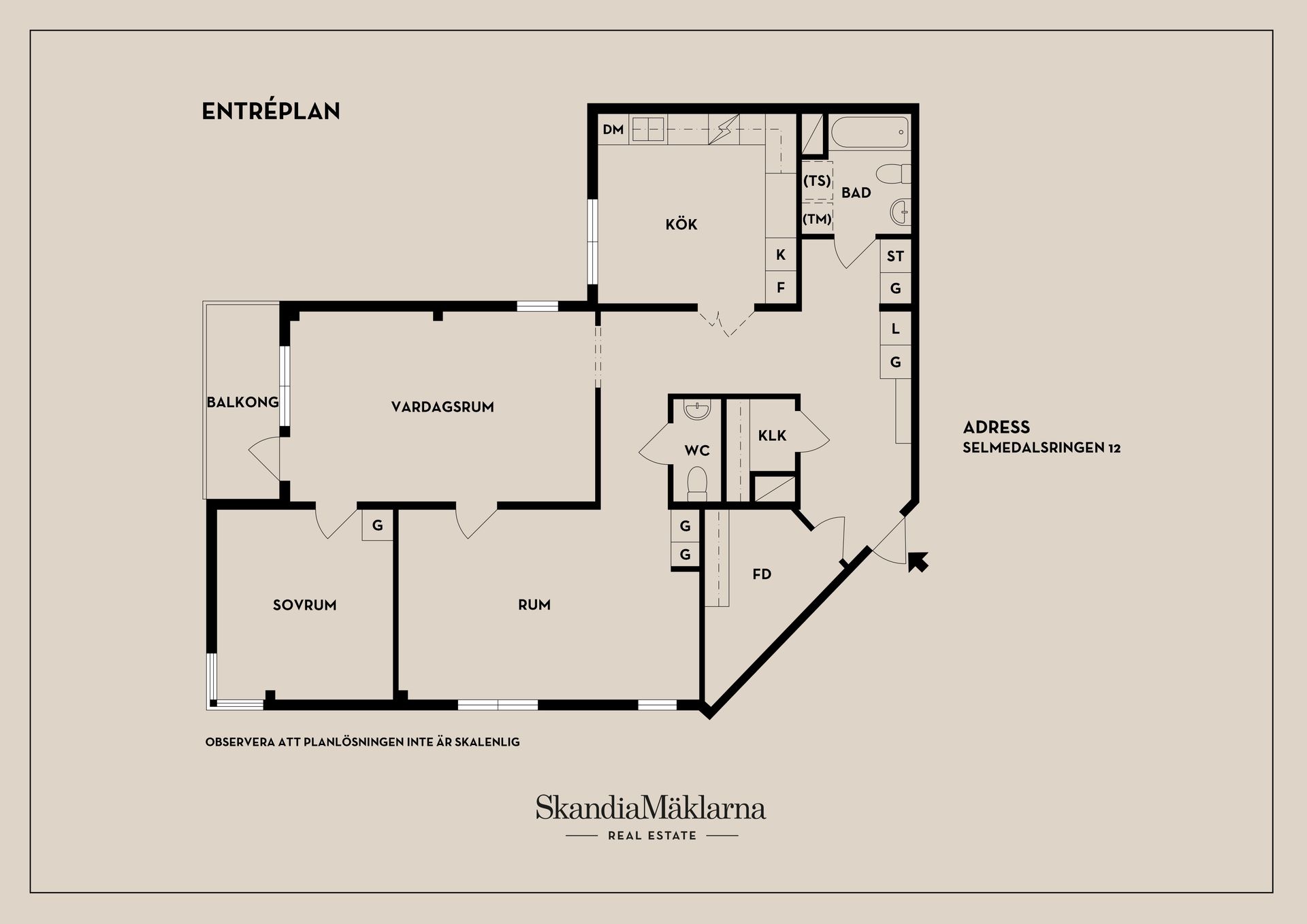 Bostadsrätt, Selmedalsringen 12, Hägerstenshamnen, Stockholm