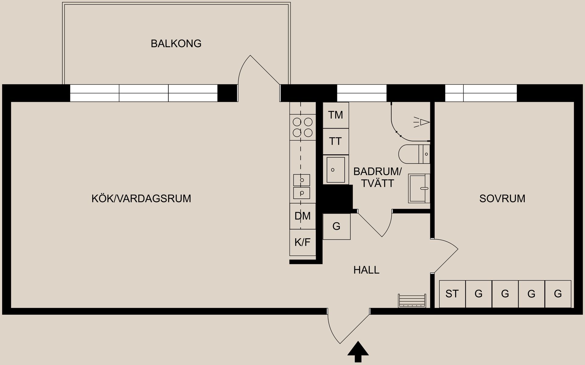 Bostadsrätt, Ellen Mobergs gata 16, Sandtorp, Norrköping