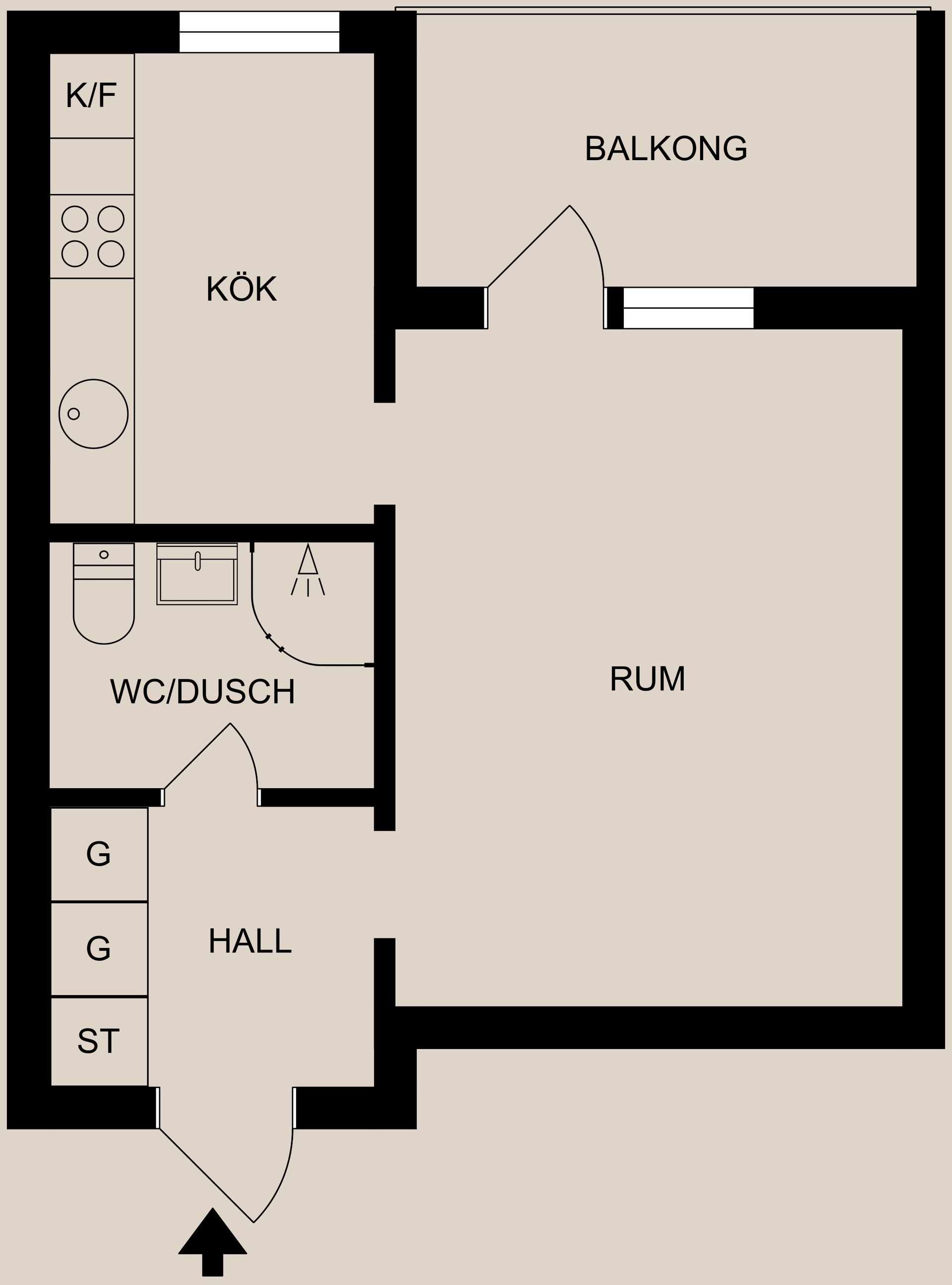 Bostadsrätt, Backvägen 5A, Kimstad, Norrköping