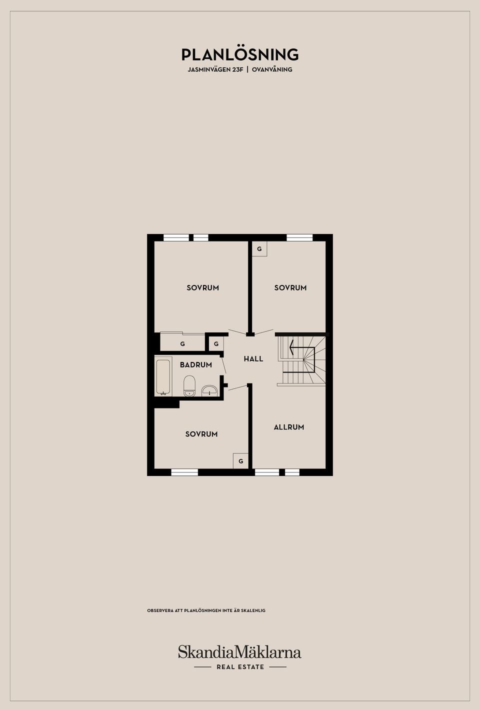 Radhus, Jasminvägen 23F, Skivarp, Skurup