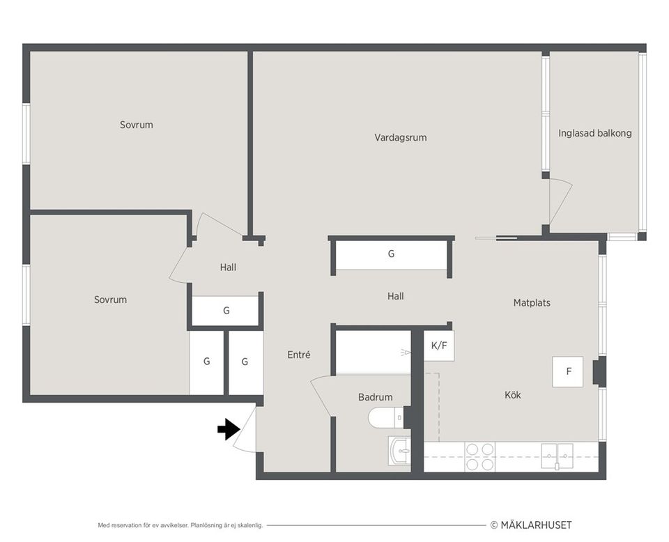 Bostadsrätt, Larmvägen 4b, Fredriksdal, Helsingborg