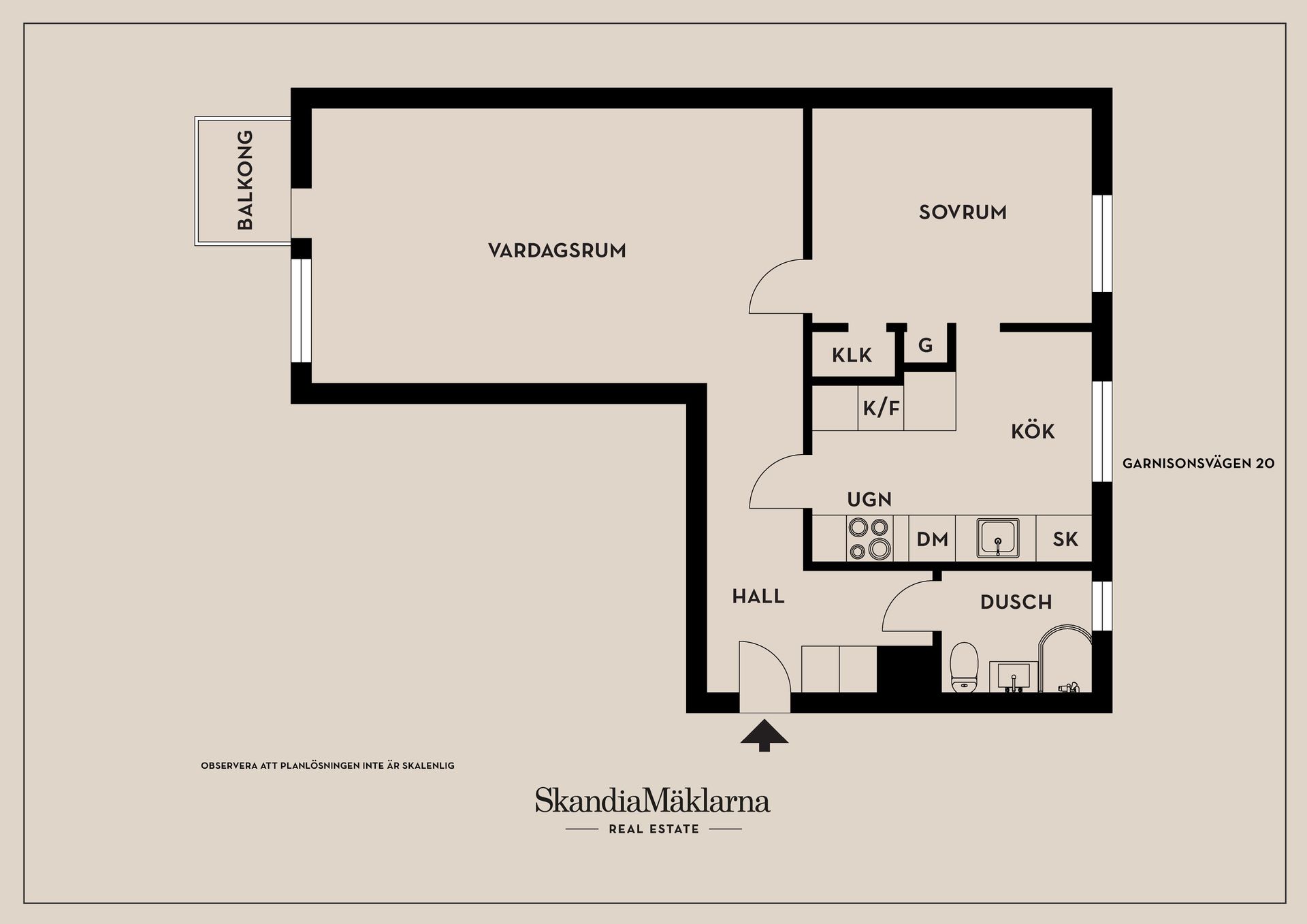 Bostadsrätt, Garnisonsvägen 20, Ekkällan, Linköping