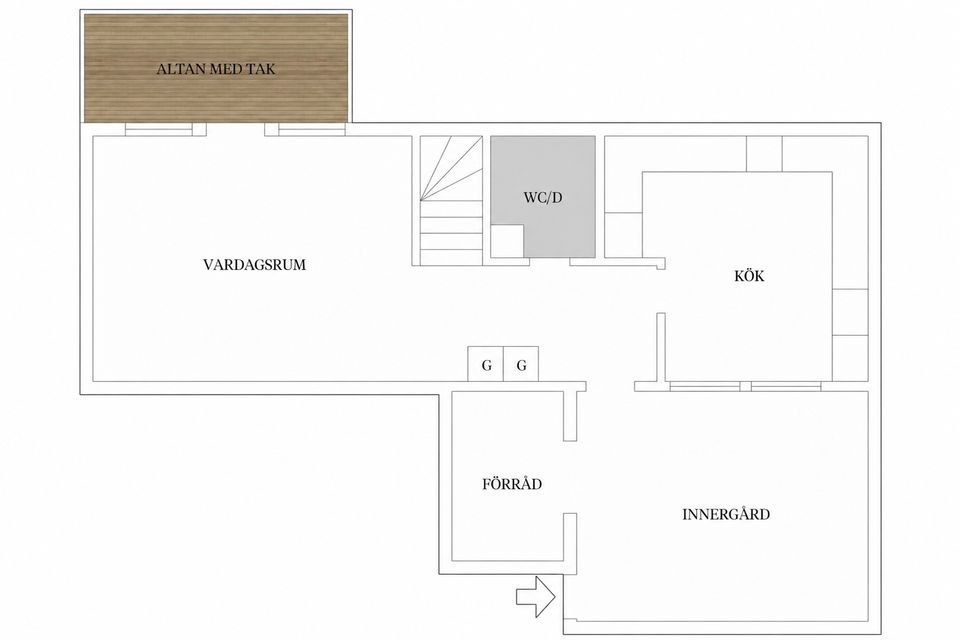 Radhus, Fruängsvägen 68, Odenslunda, Upplands Väsby