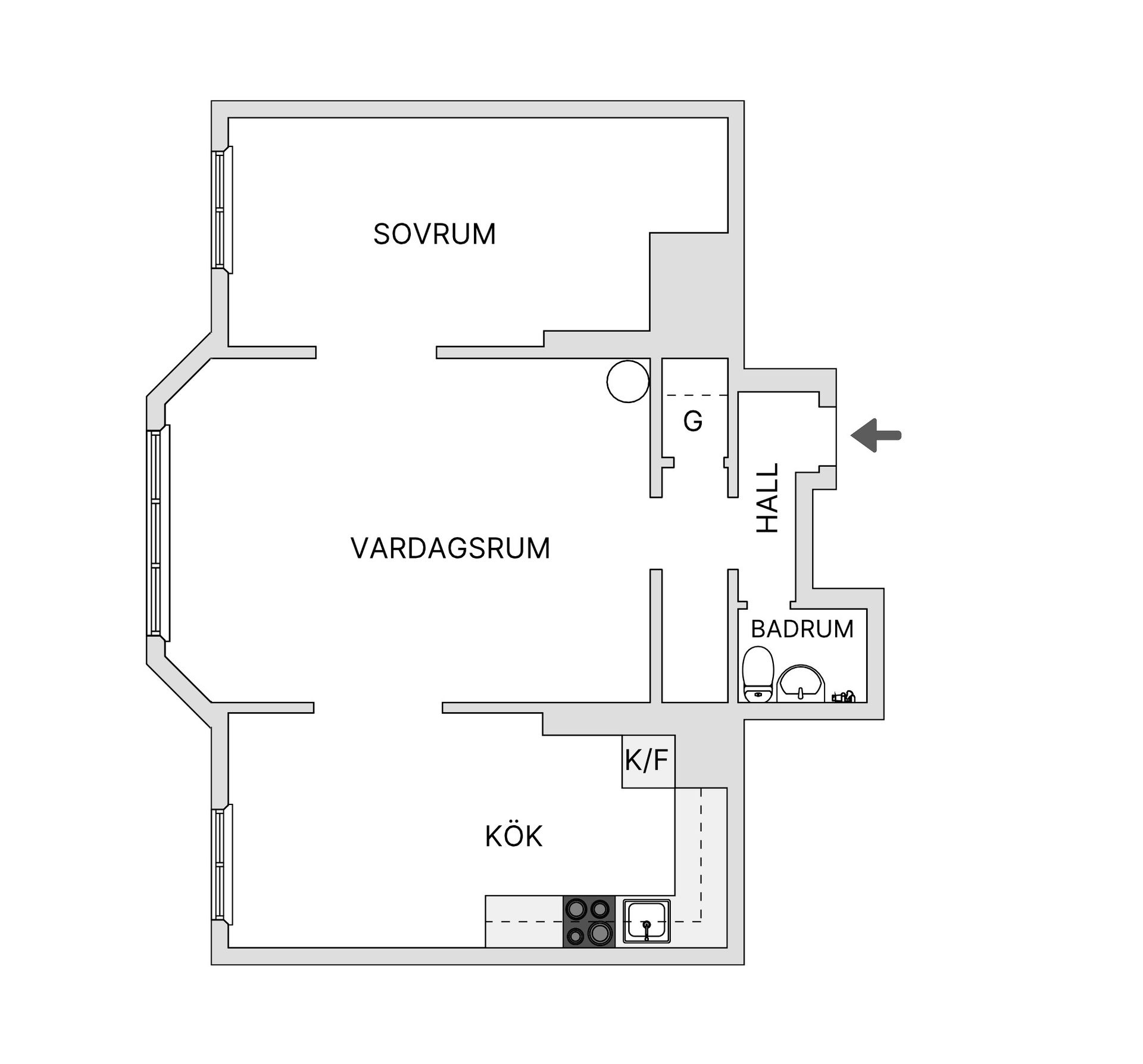 Bostadsrätt, Östgötagatan 85, Södermalm - SoFo, Stockholm