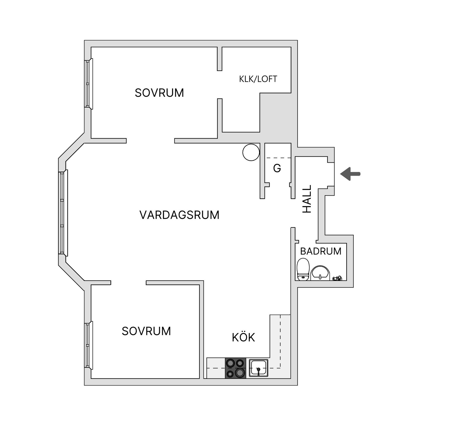 Bostadsrätt, Östgötagatan 85, Södermalm - SoFo, Stockholm