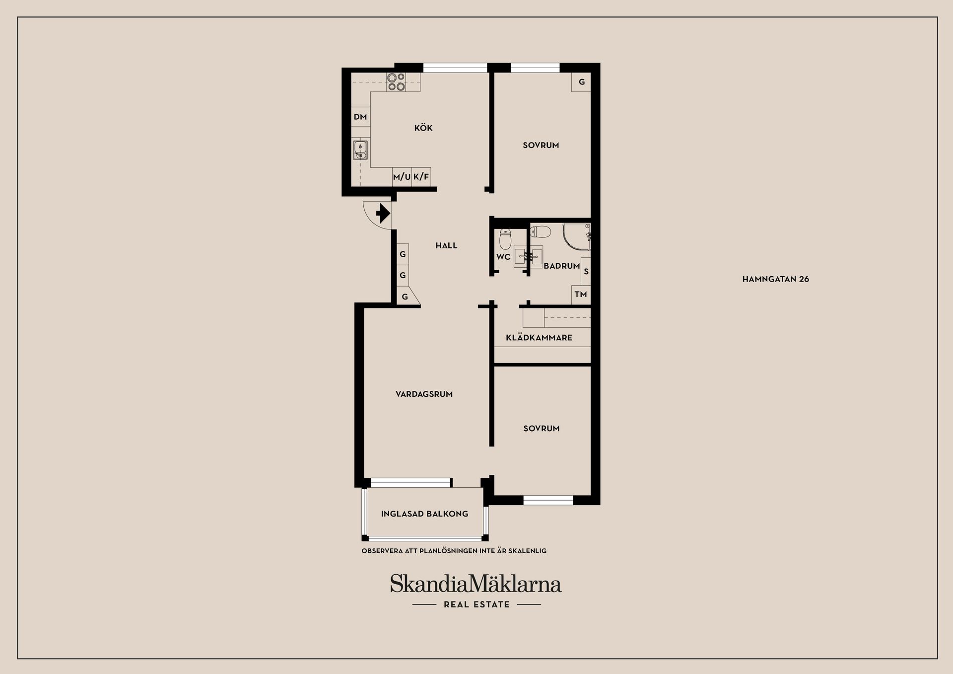 Bostadsrätt, Hamngatan 26A, Centralt, Karlstad
