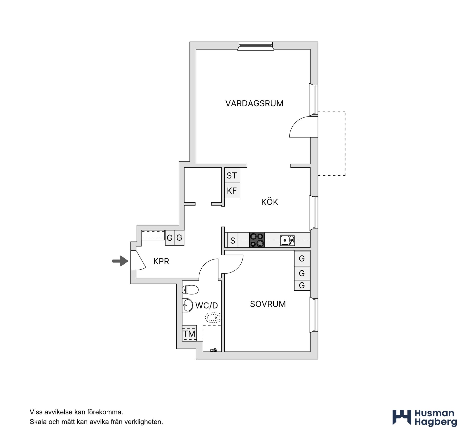 Bostadsrätt, Hagmarksvägen 34, Haga, Umeå