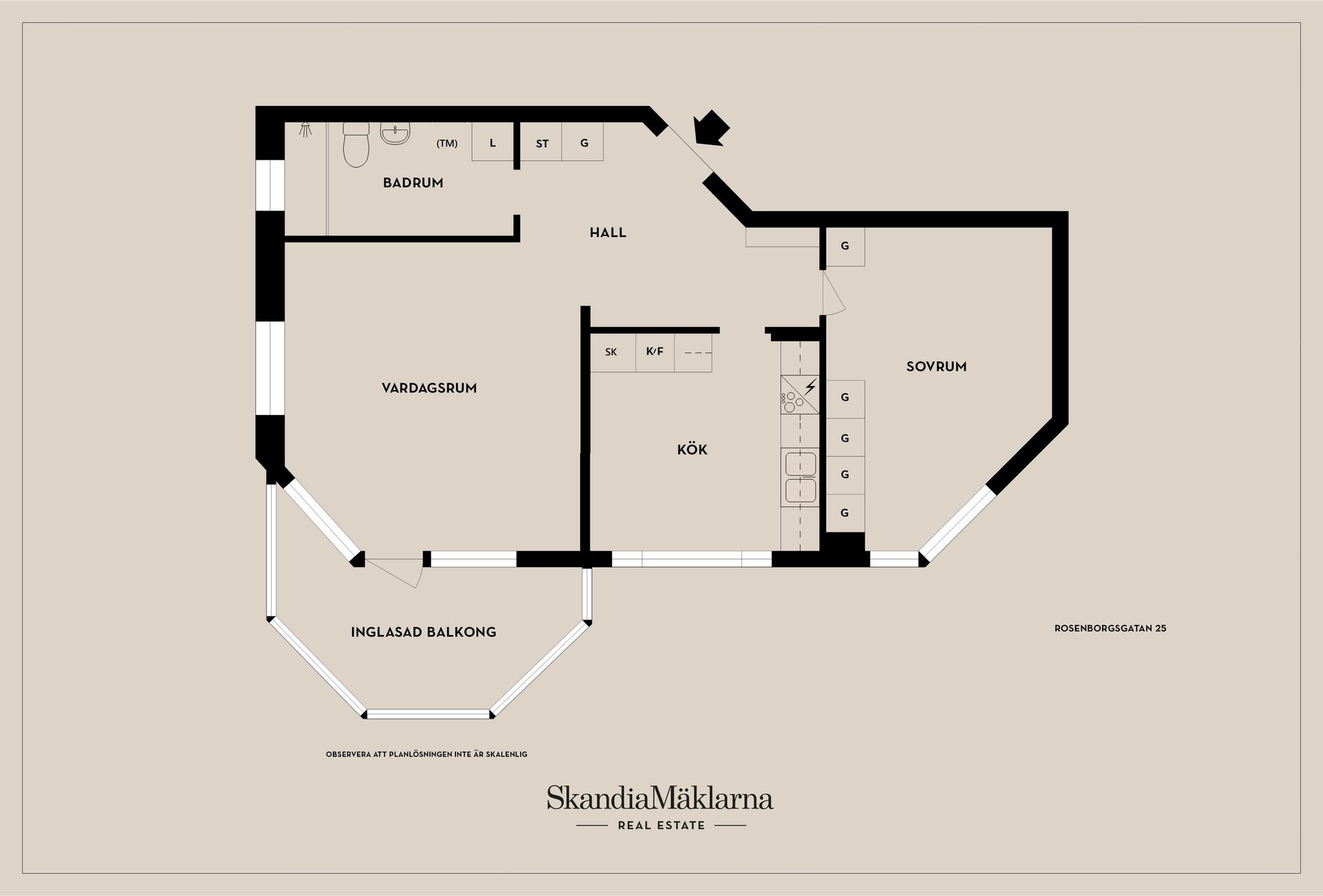 Bostadsrätt, Rosenborgsgatan 25, Huskvarna, Jönköping