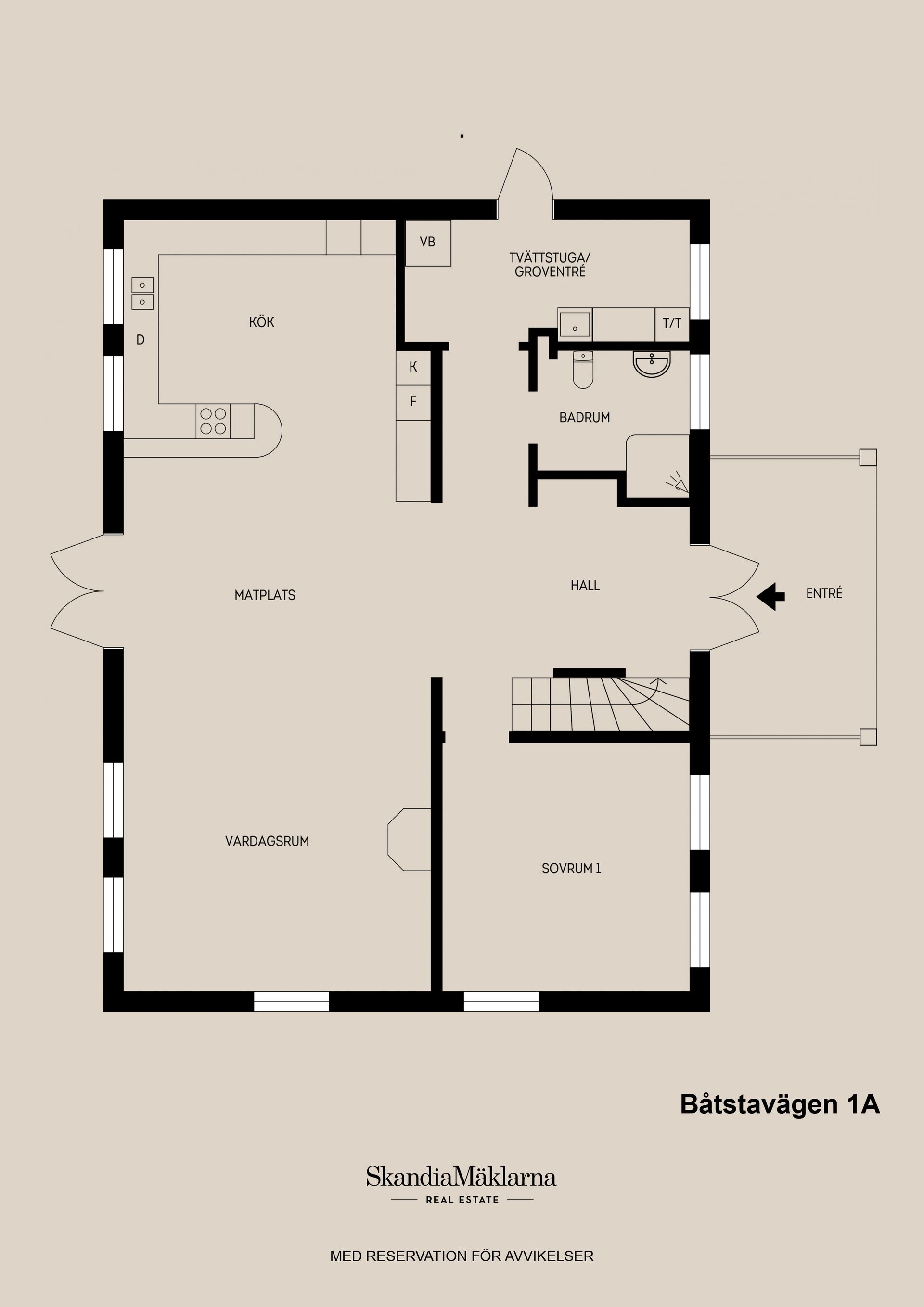 Villa, Båtstavägen 1A, Sätra, Sandviken
