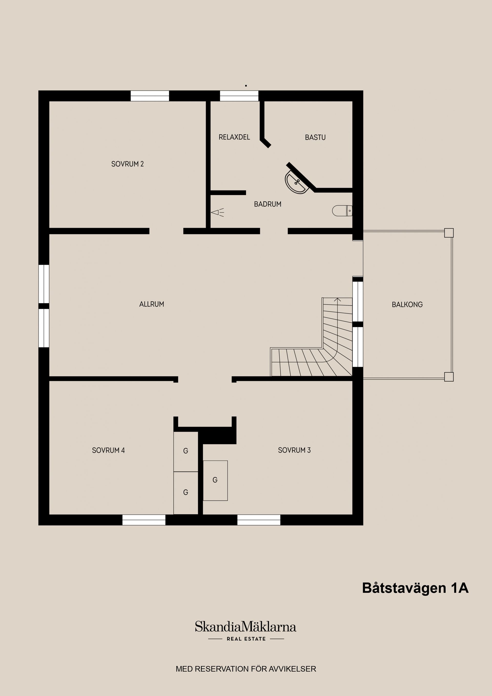 Villa, Båtstavägen 1A, Sätra, Sandviken
