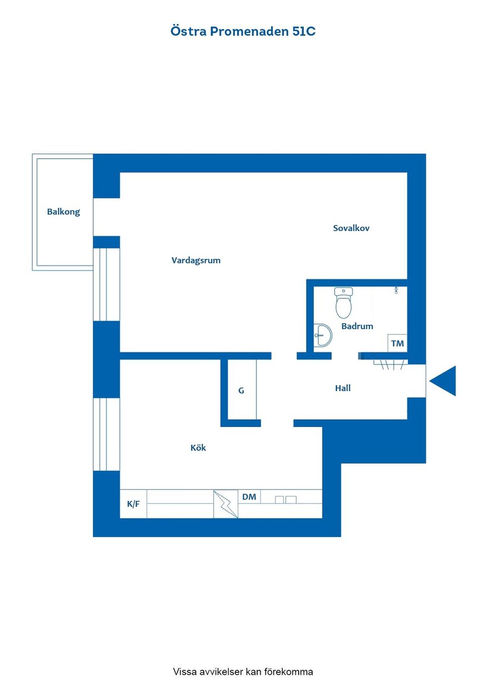 Bostadsrätt, Östra Promenaden 51C, Oxelbergen, Norrköping