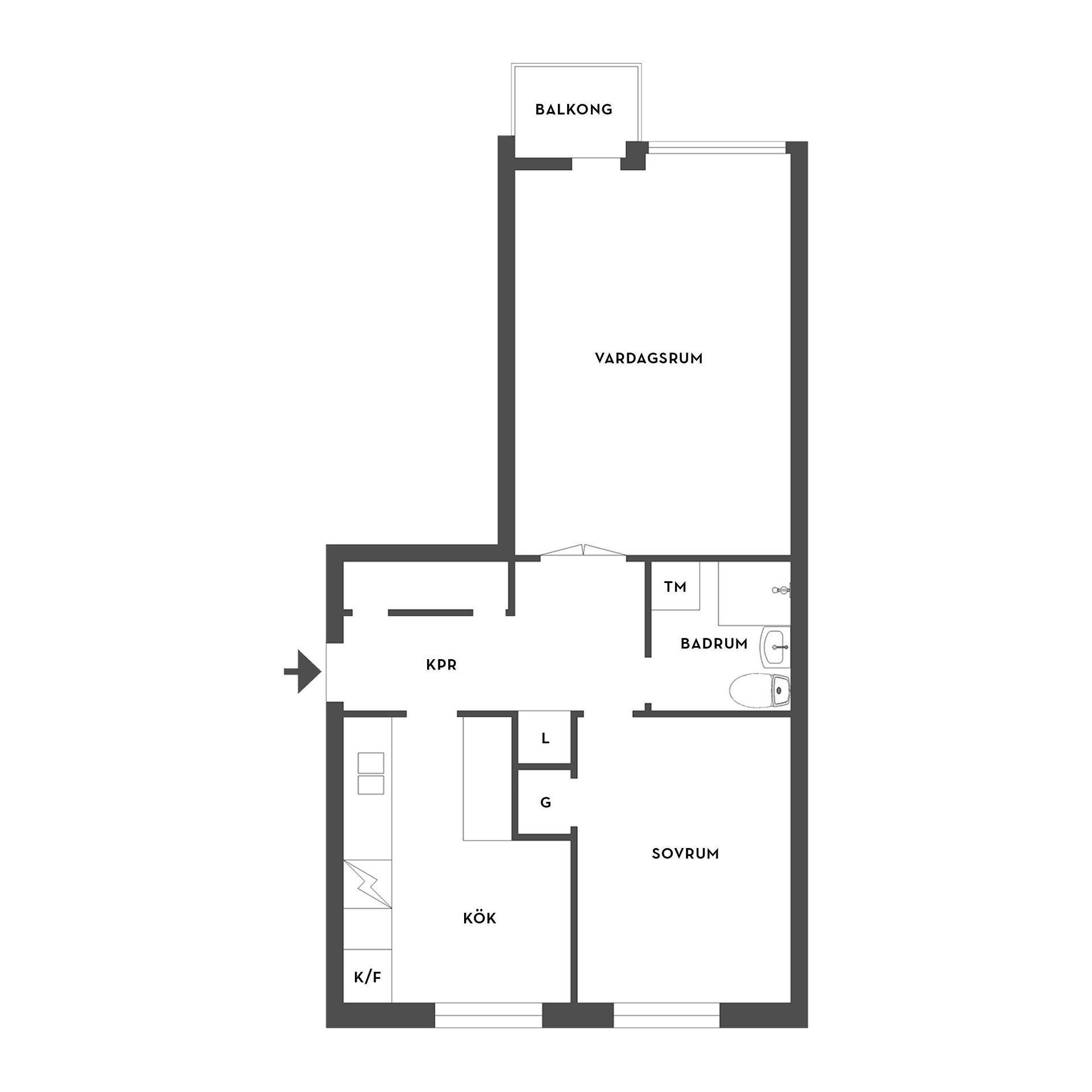 Bostadsrätt, Björkvägen 5, Centrum, Hjo