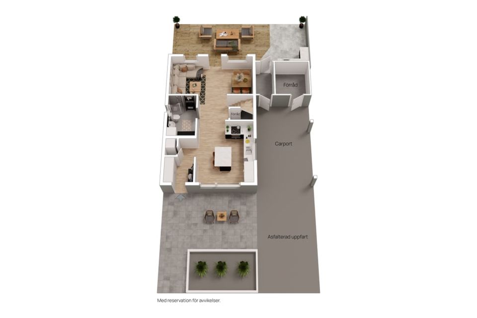 Radhus, Avenbokstigen 1, Kristineslätt, Falkenberg