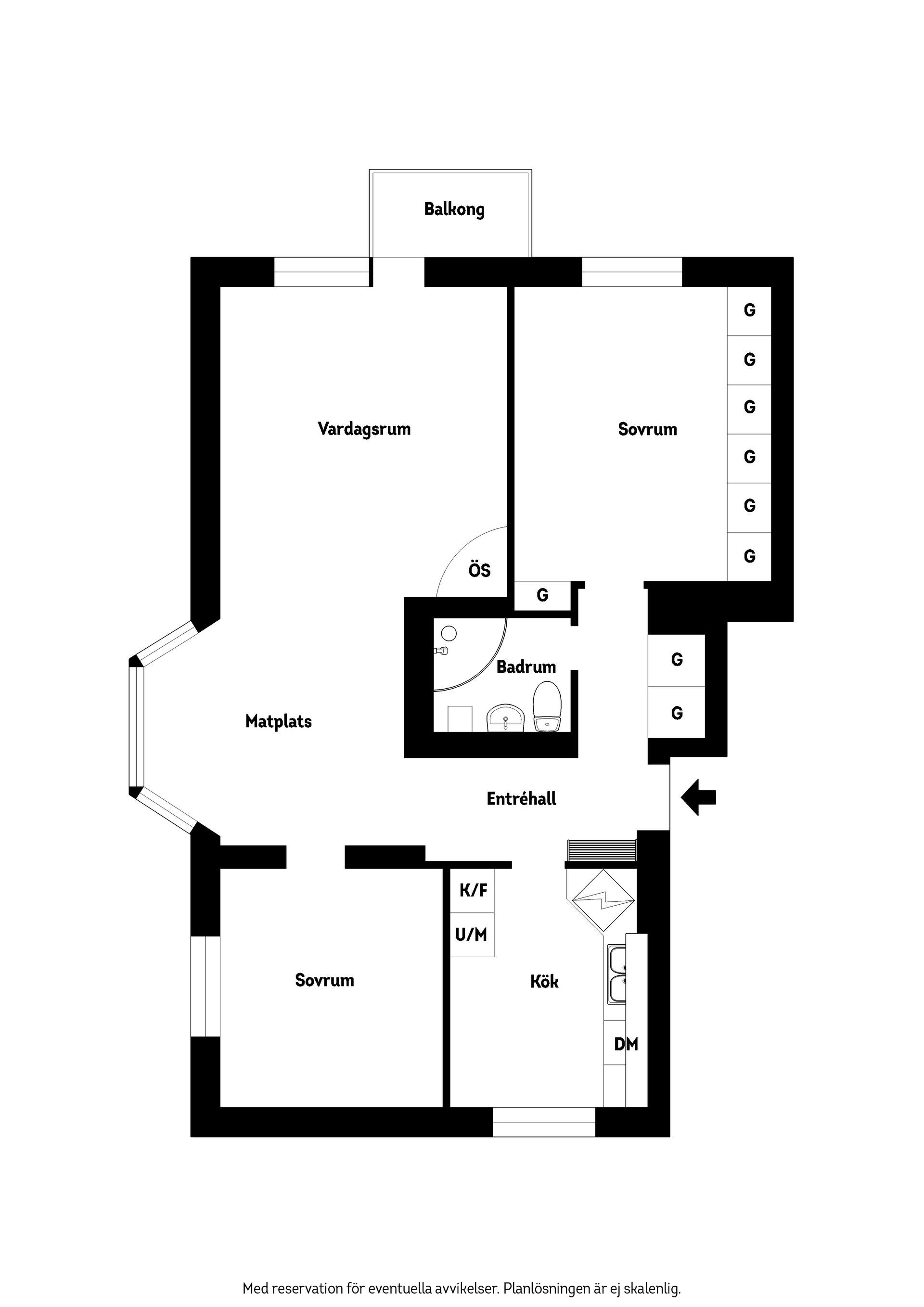 Bostadsrätt, Lönbladsgatan 3 B, Östermalm, Kristianstad