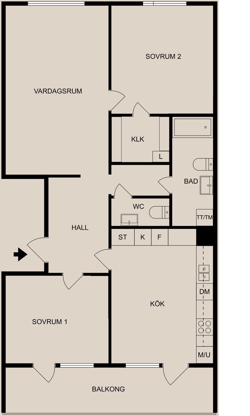 Bostadsrätt, Gråbergsgatan 41, Vilbergen, Norrköping