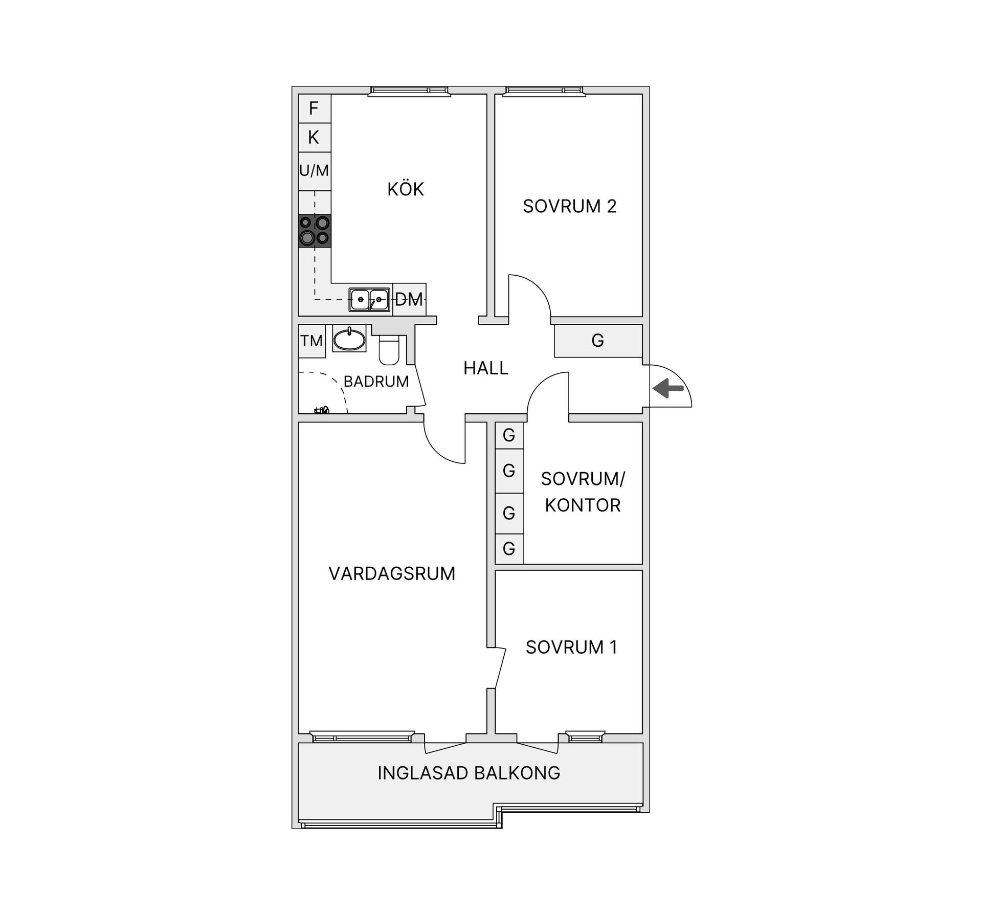 Bostadsrätt, Korstavägen 3, Korsta, Sundsvall