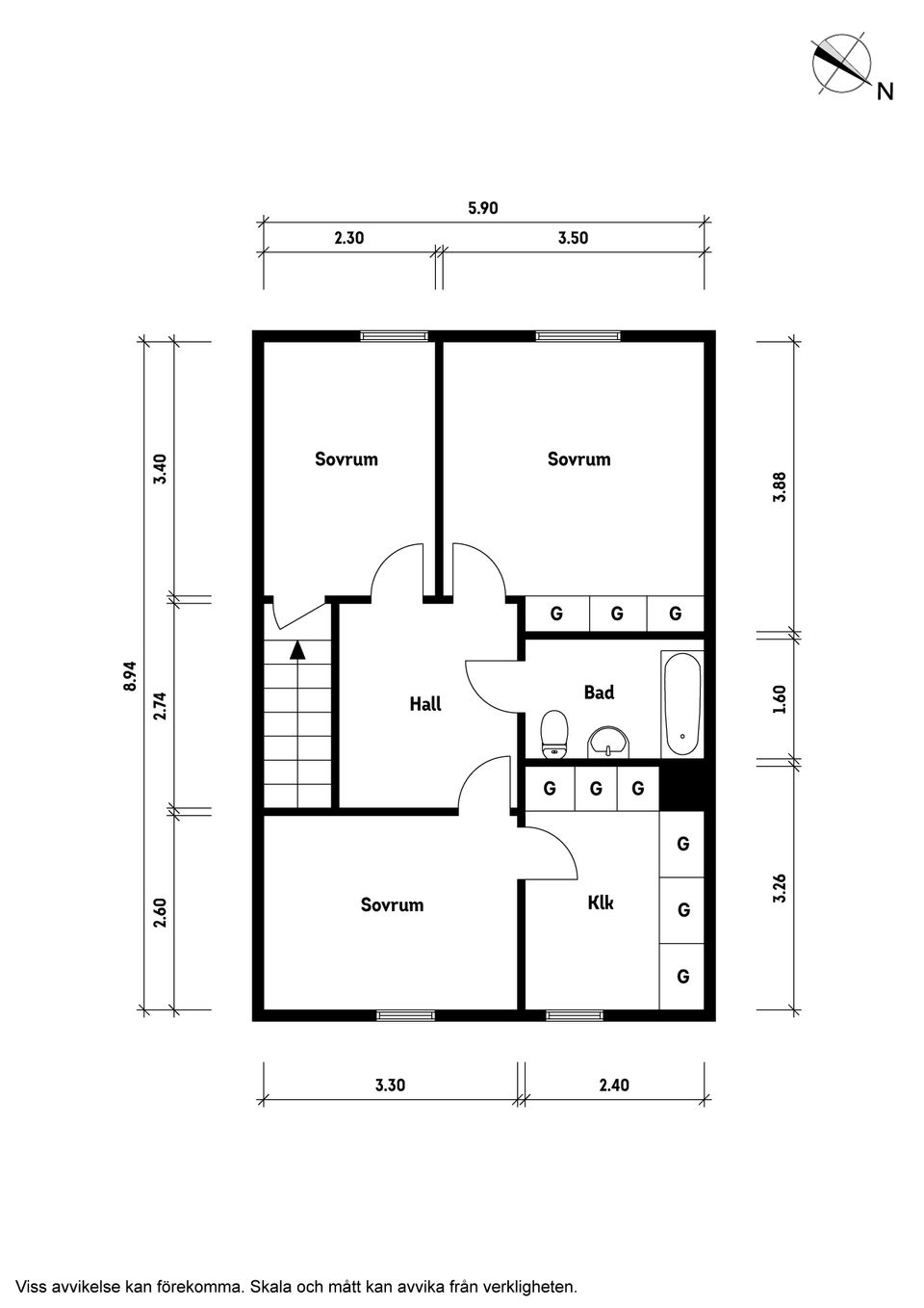 Villa, Radhus, Klintvägen 5E, Frillesås tätort, Kungsbacka