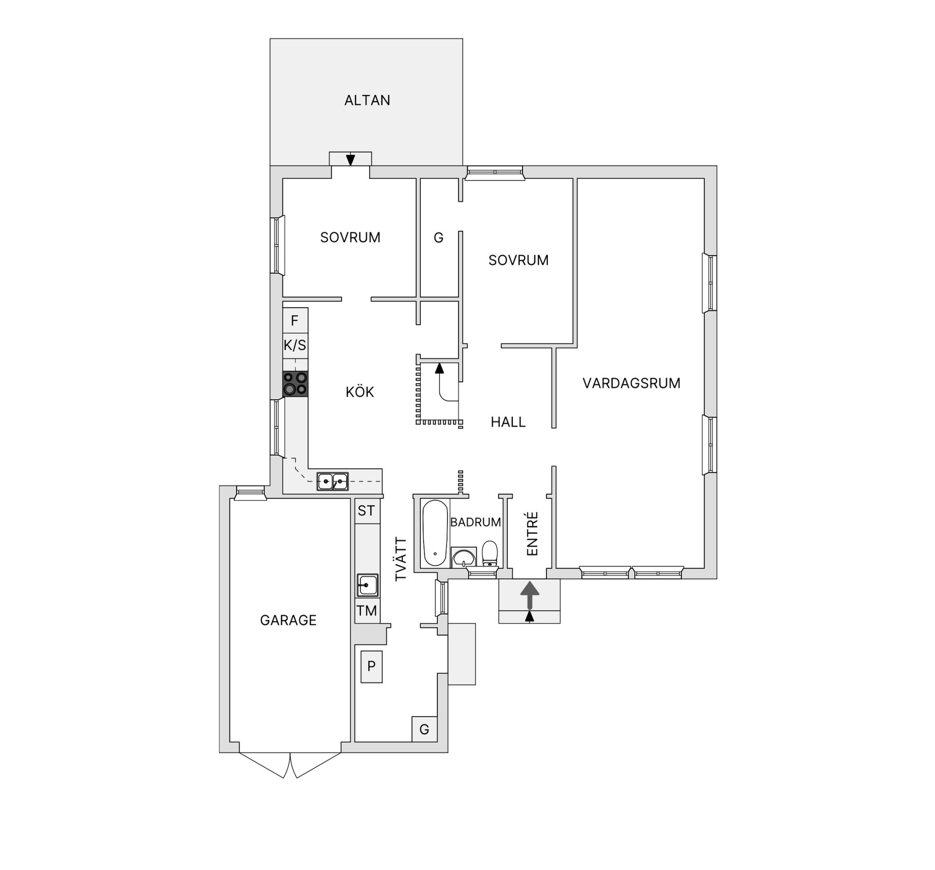 Villa, Ulriksgatan 12, Kåge, Skellefteå