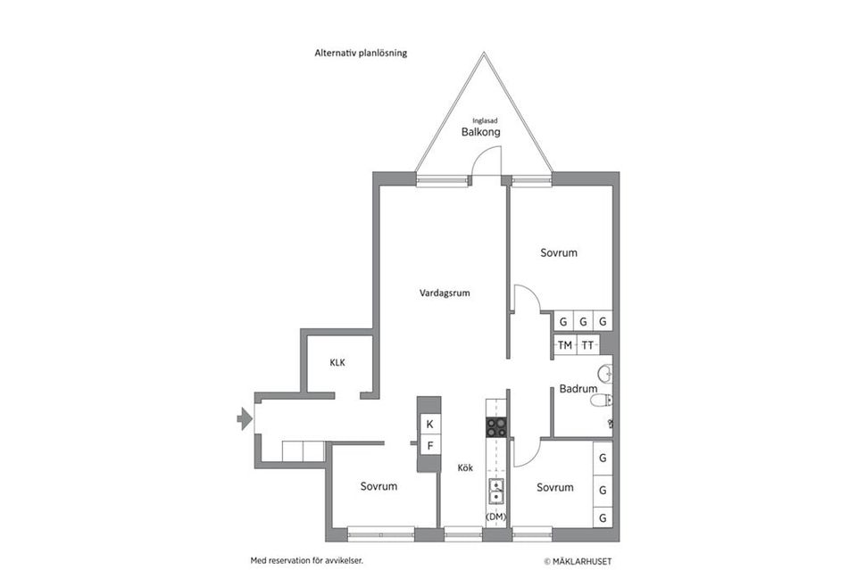 Bostadsrätt, Krakel Spektakels Gata 1, vån 3, Annedal, Stockholm