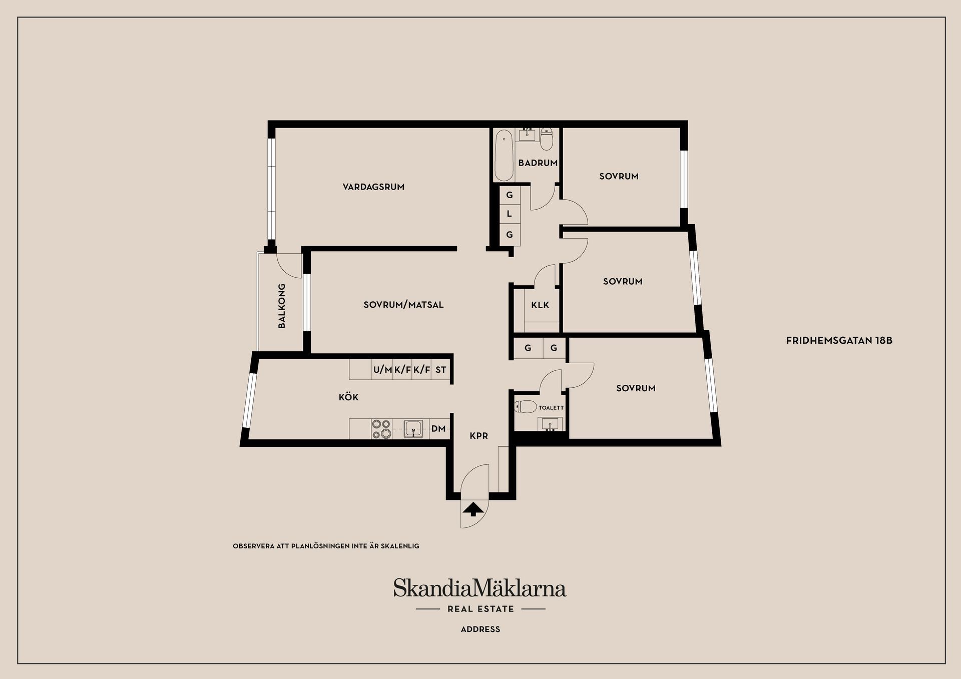 Bostadsrätt, Fridhemsgatan 18B, Centralt, Kungälv