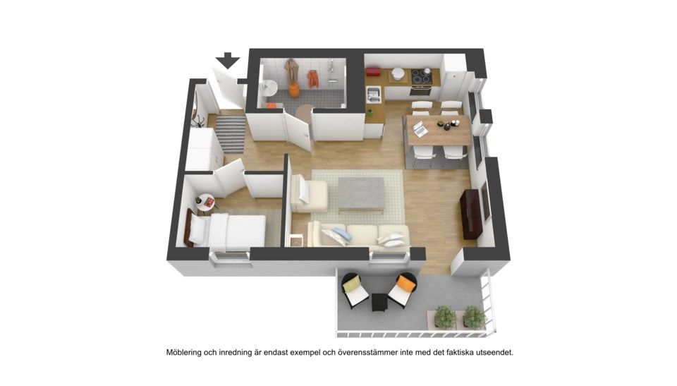 Bostadsrätt, Småbrukets backe 14, Visättra, Huddinge