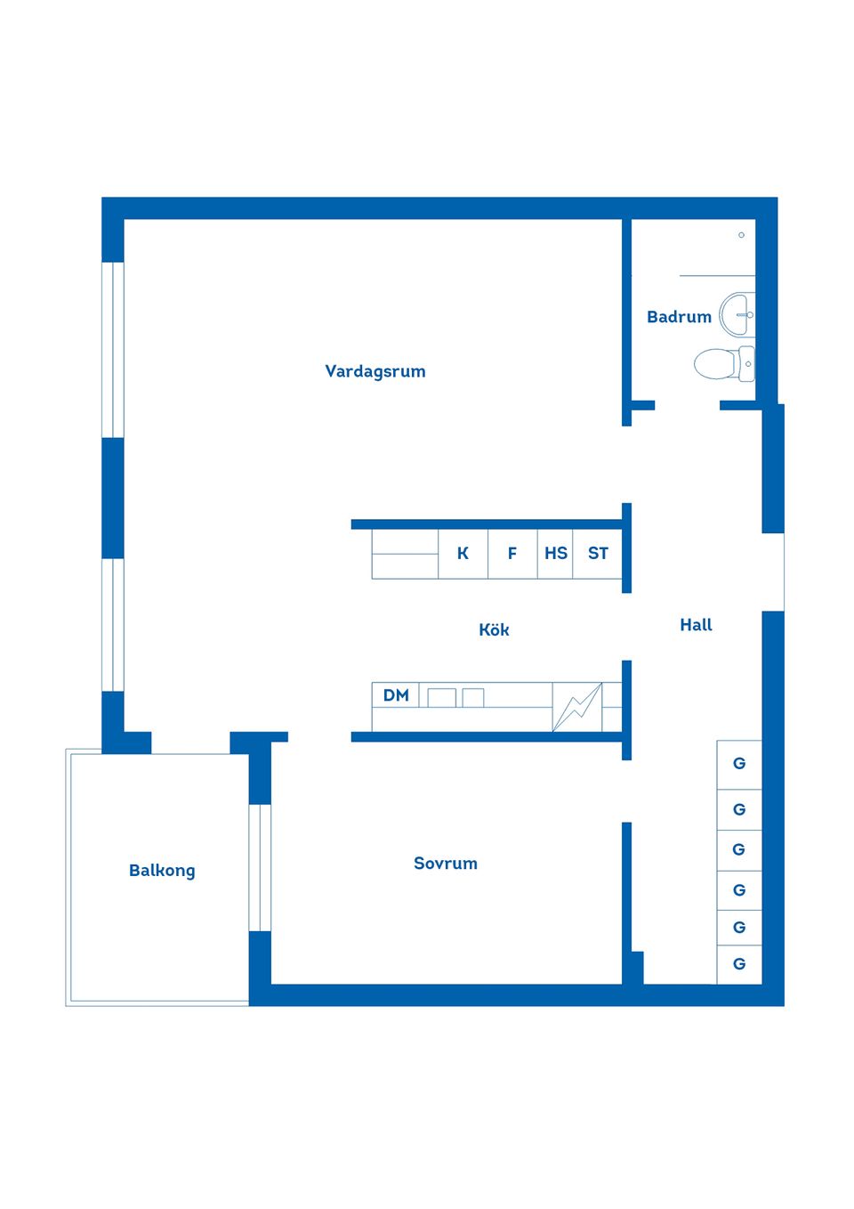 Bostadsrätt, Ruddammsgatan 23B, Gamla Staden, Eskilstuna