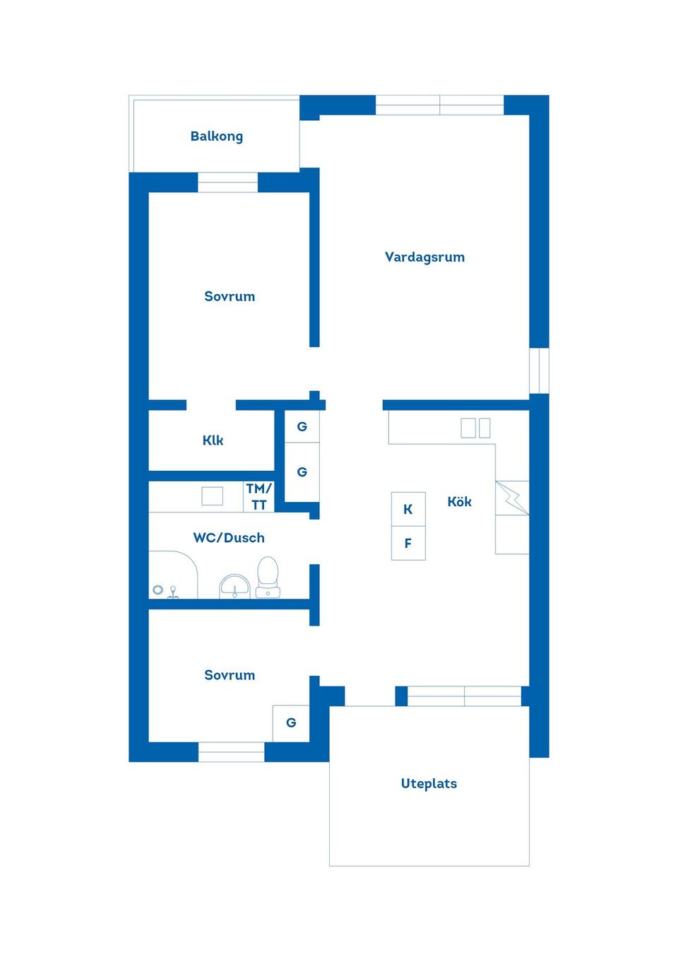 Bostadsrätt, Magasinsgatan 13C, Centrum, Mariestad