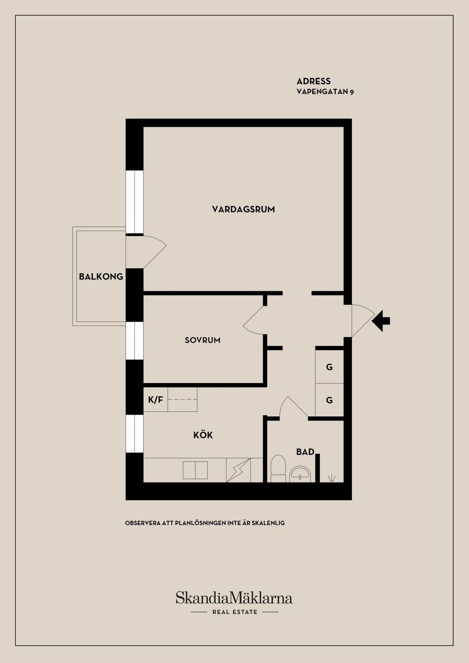 Bostadsrätt, Vapengatan 9, Aspudden, Stockholm
