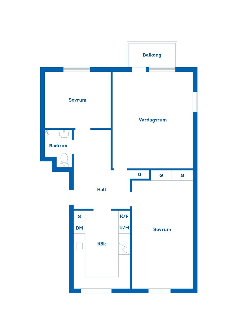Bostadsrätt, Snapphanegatan 4C, Centrum, Hässleholm