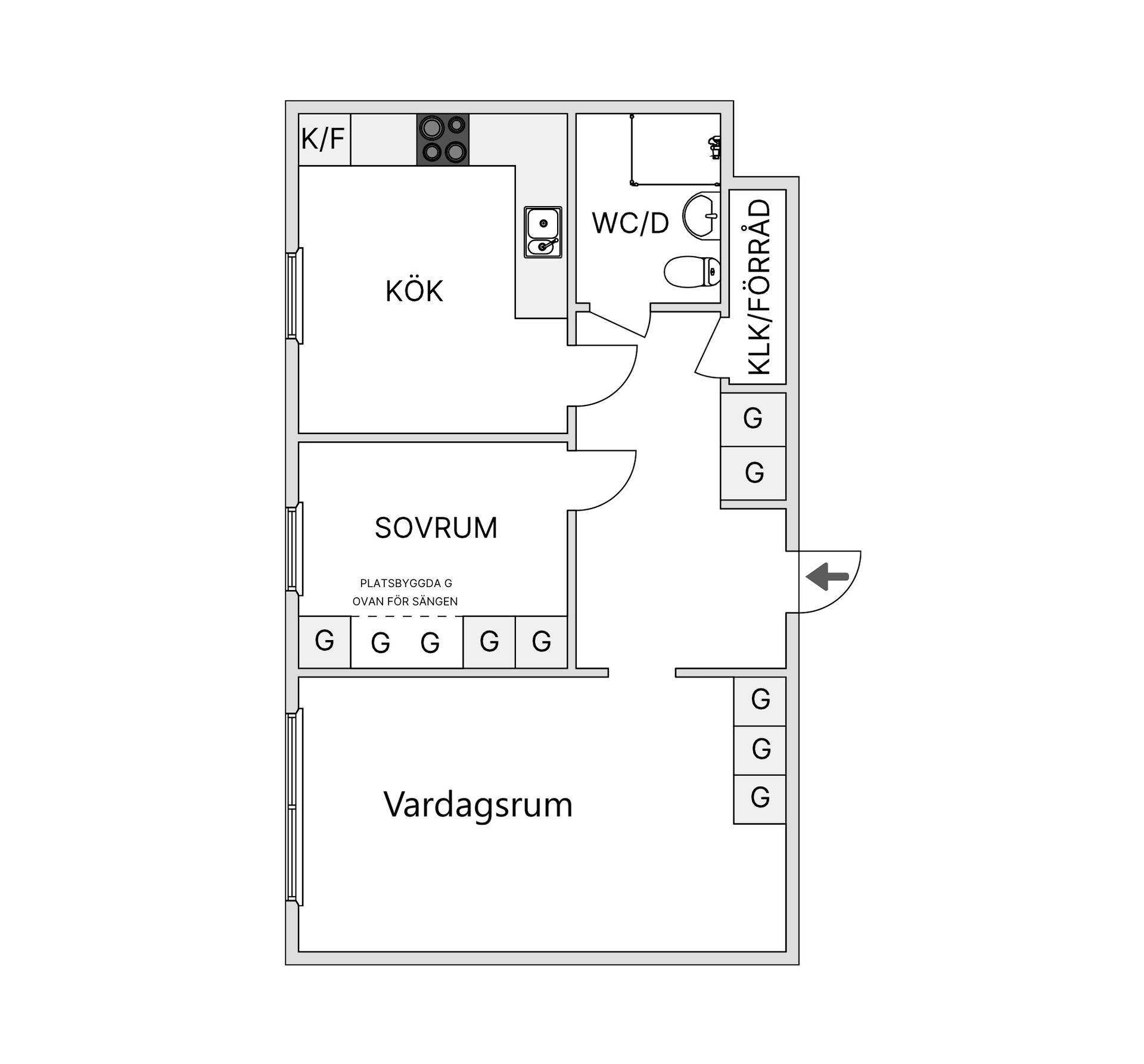 Bostadsrätt, Järnvägsgatan 28, Reftele, Gislaved