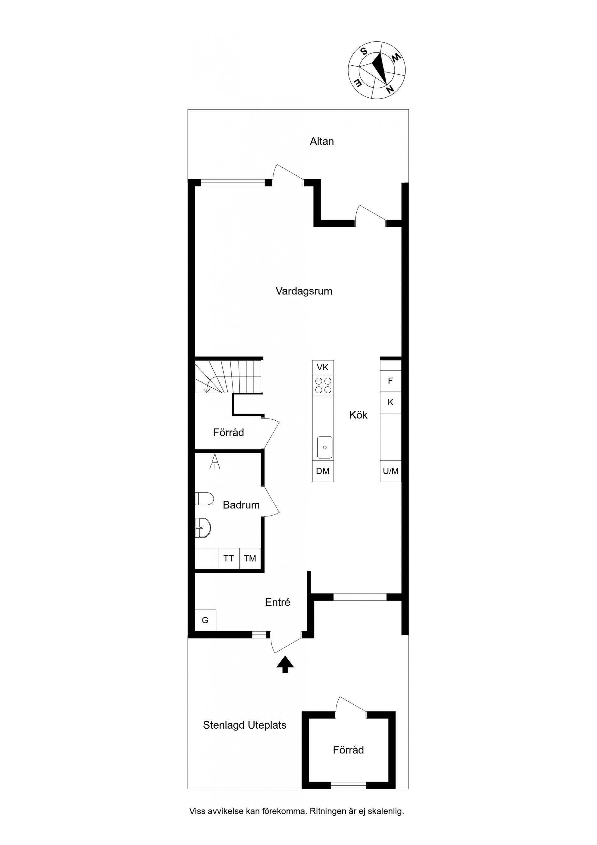 Villa, Radhus, Kyrkogårdsvägen 5E, Oskarsdal, Varberg