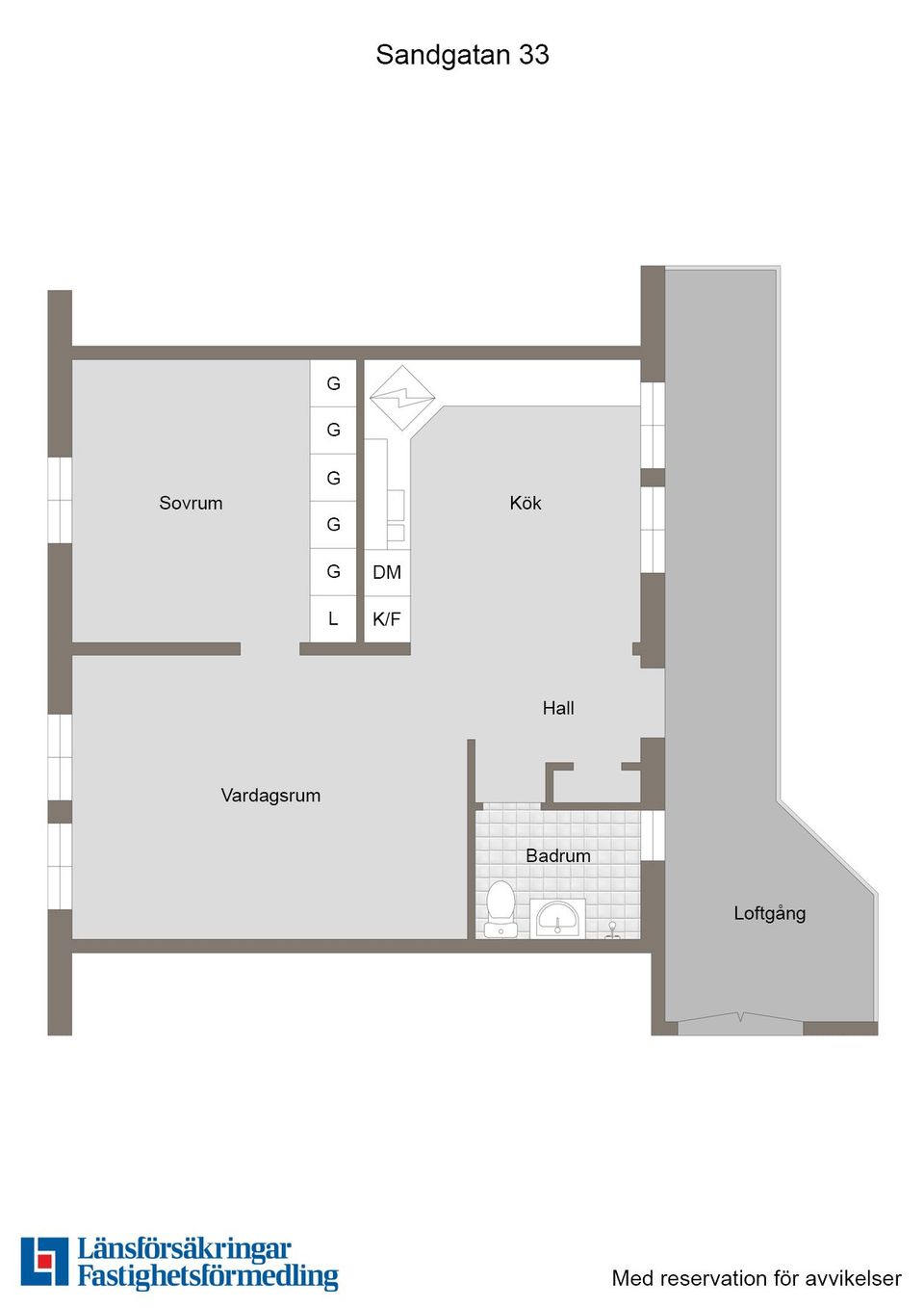 Bostadsrätt, Sandgatan 33, Centrum, Enköping