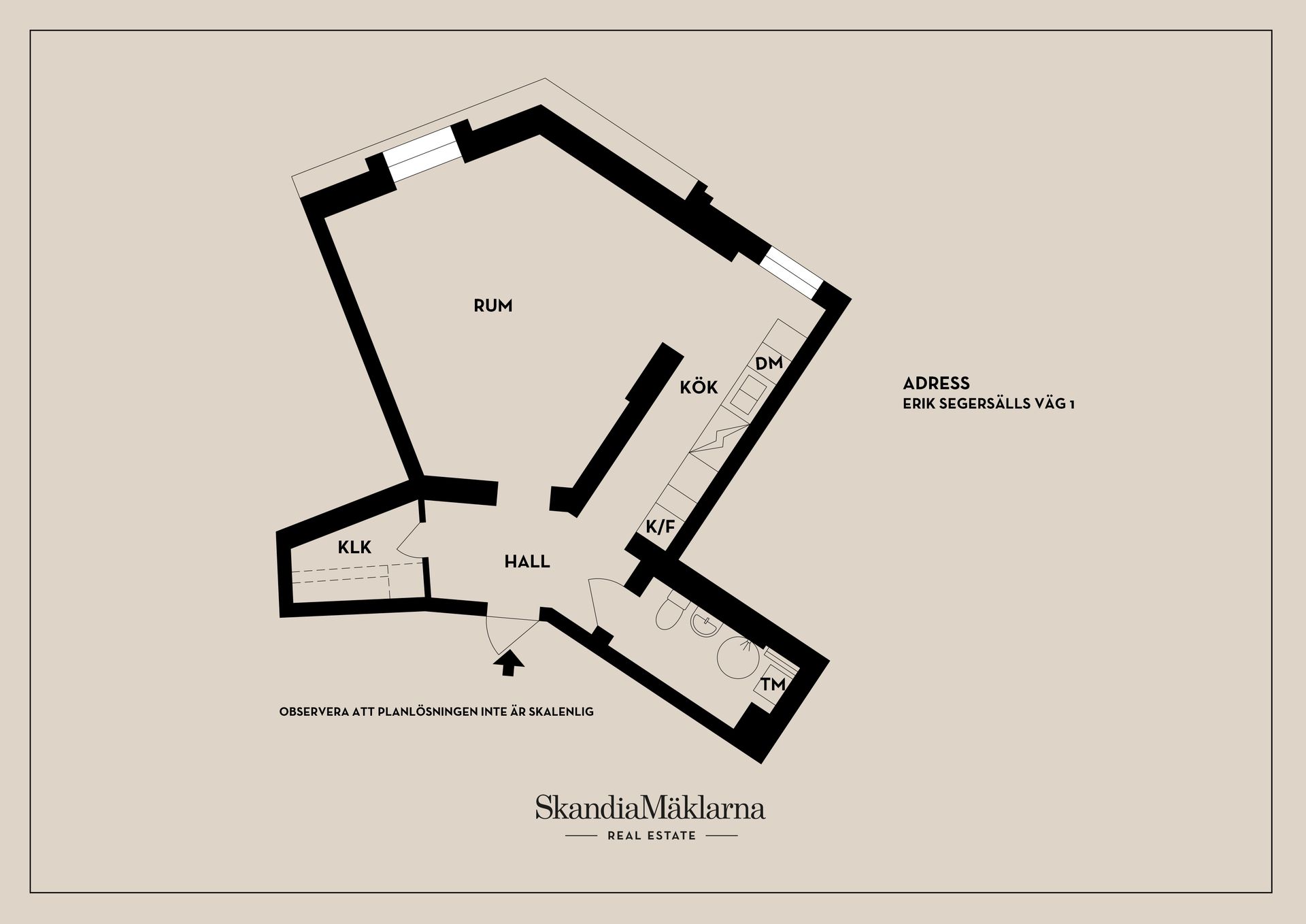 Bostadsrätt, Erik Segersälls väg 1, Aspudden, Stockholm