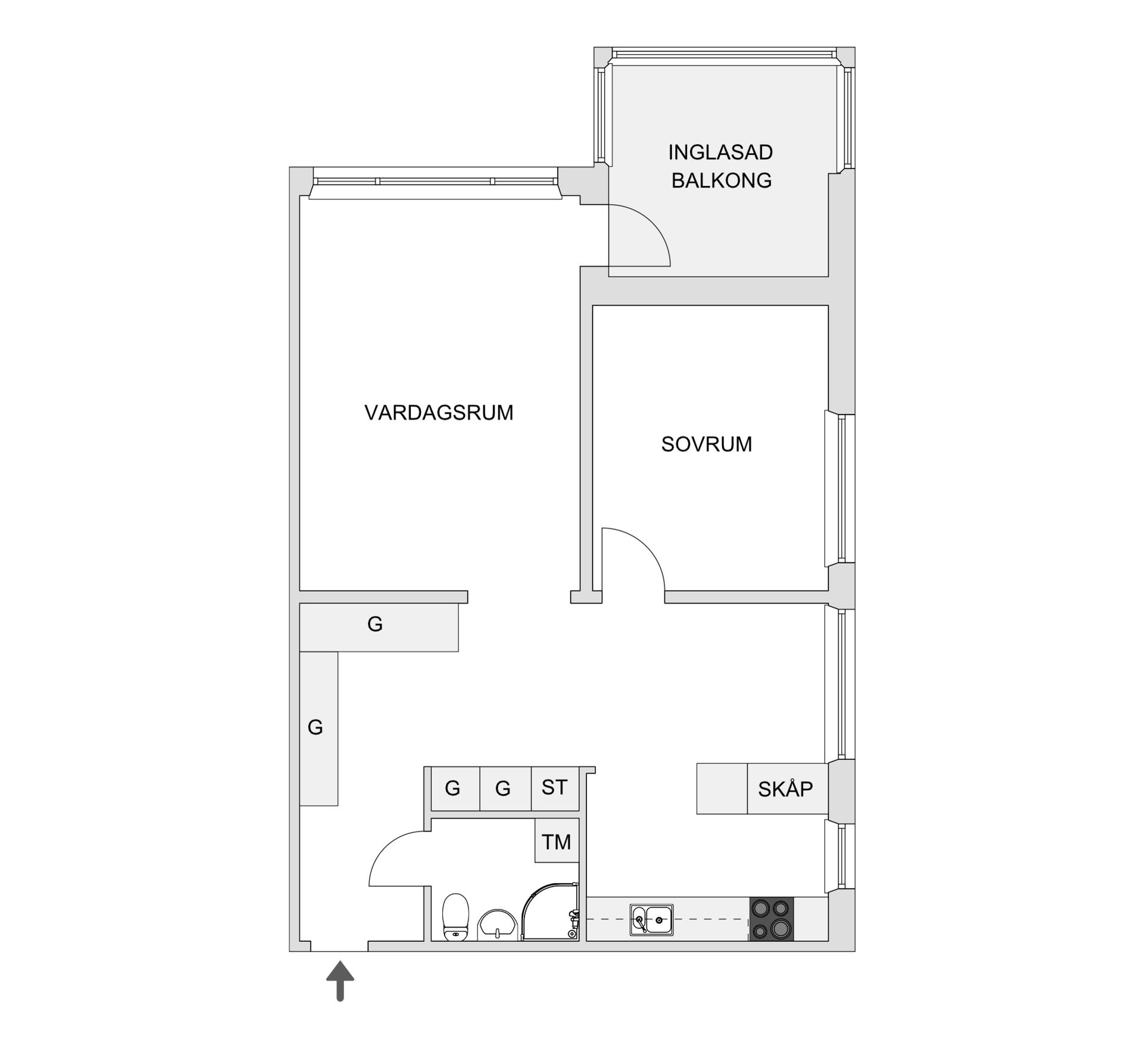Bostadsrätt, Kågevägen 40F, Alhem, Skellefteå