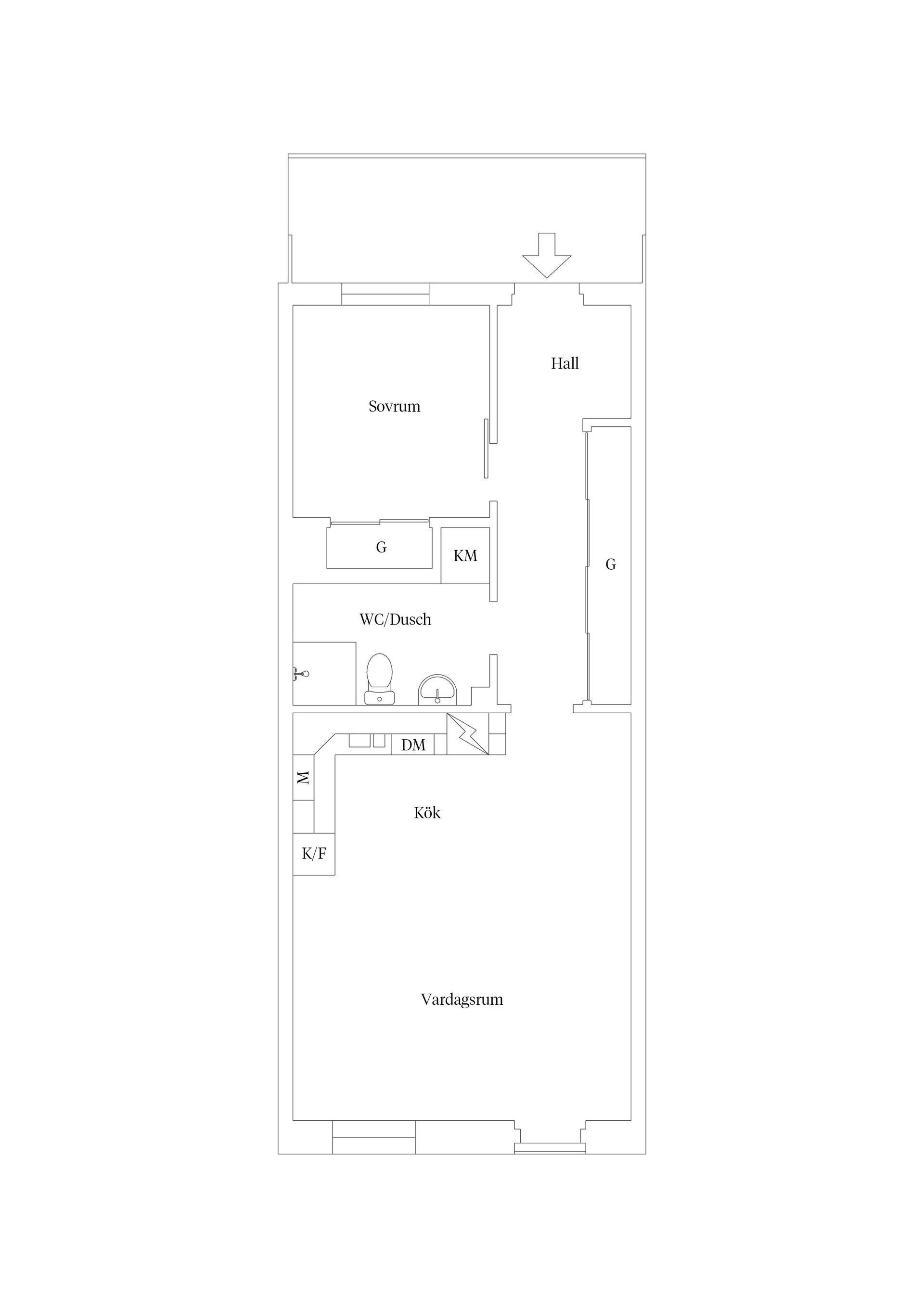 Bostadsrätt, Fredriksskanstorget 1, Fredriksskans, Kalmar