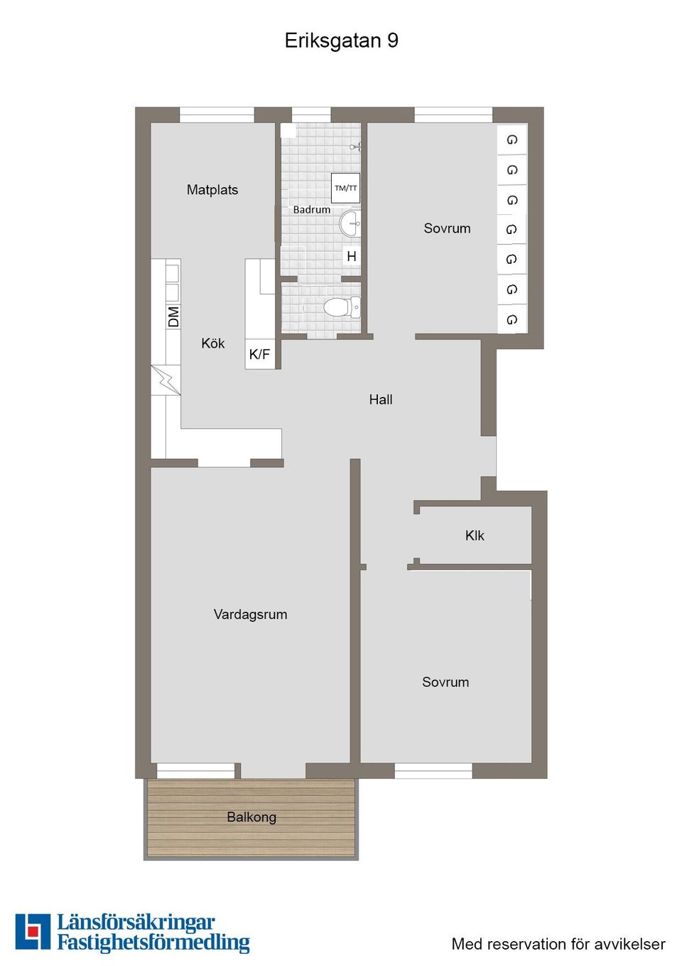 Bostadsrätt, Eriksgatan 9, Centrum, Enköping