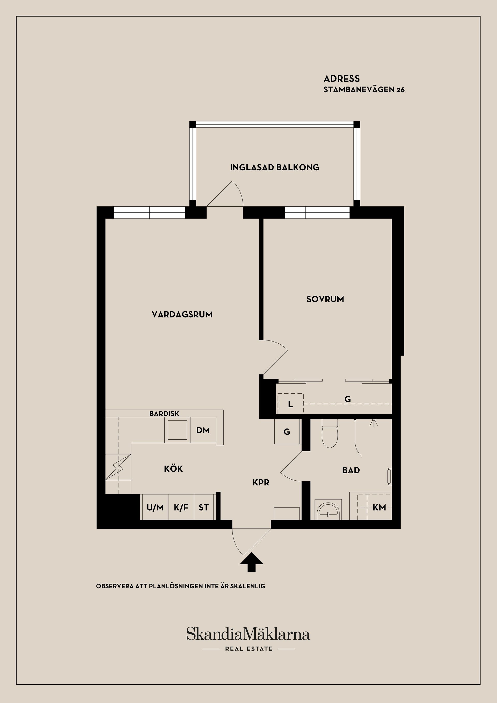 Bostadsrätt, Stambanevägen 26, Stuvsta, Huddinge