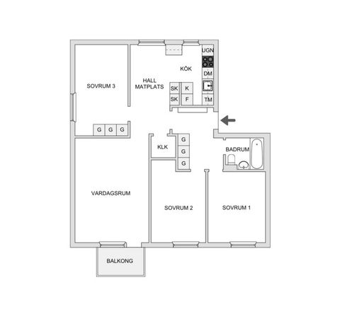 Bostadsrätt, Guldbrandsgatan 17, Trandared, Borås