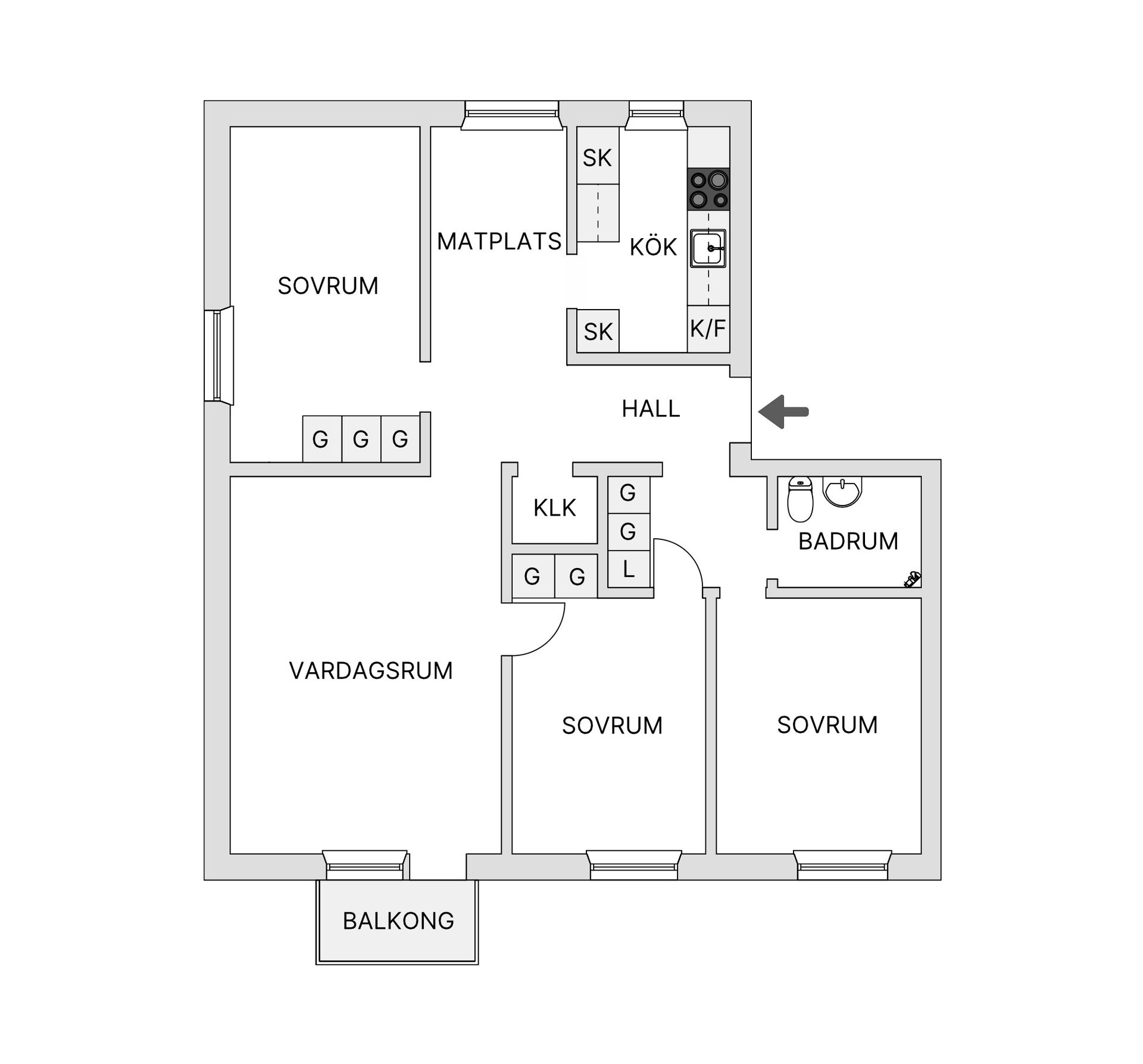 Bostadsrätt, Guldbrandsgatan 17, Trandared, Borås