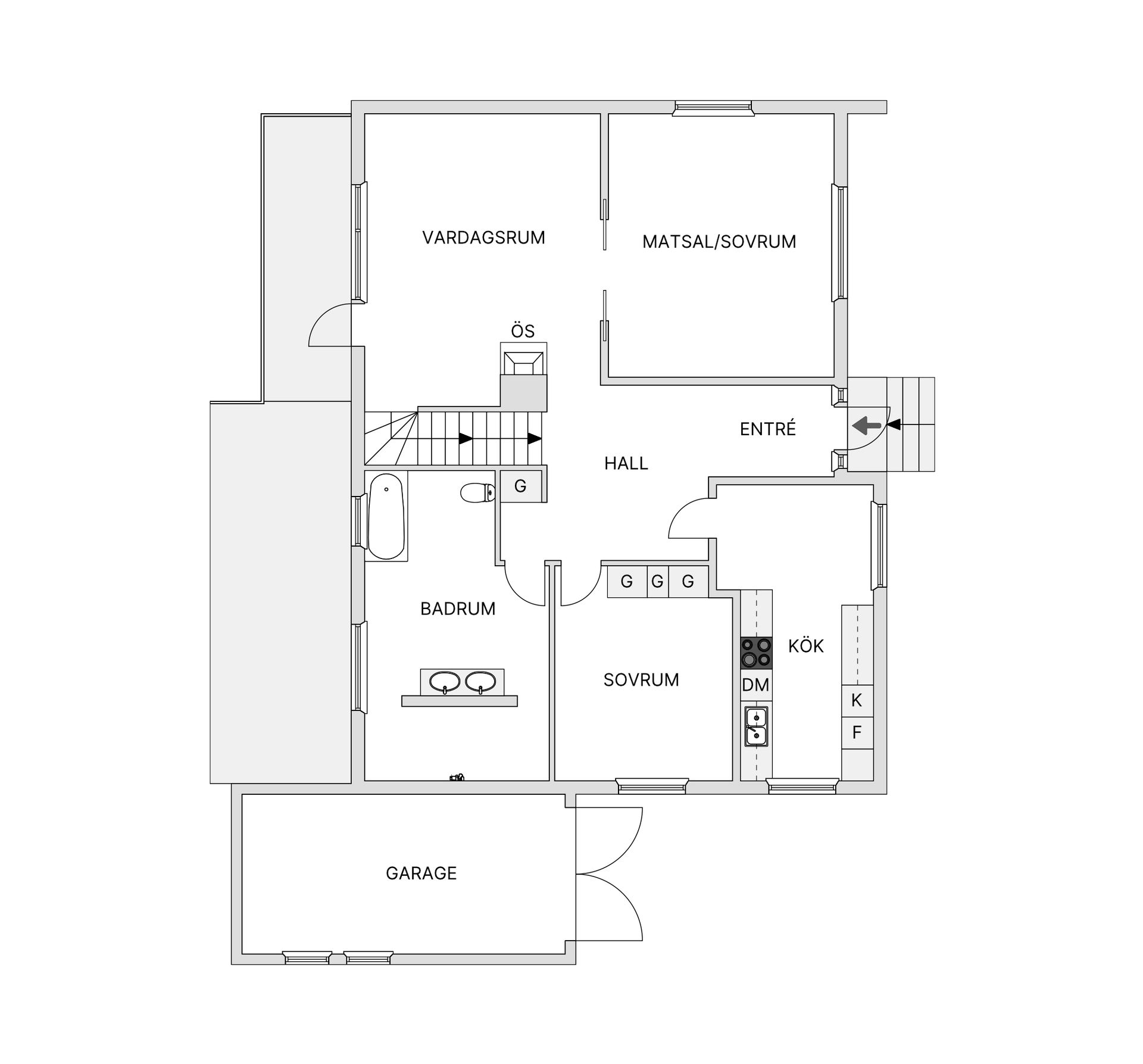 Villa, Sunnerbostigen 24, Kungshög, Ljungby