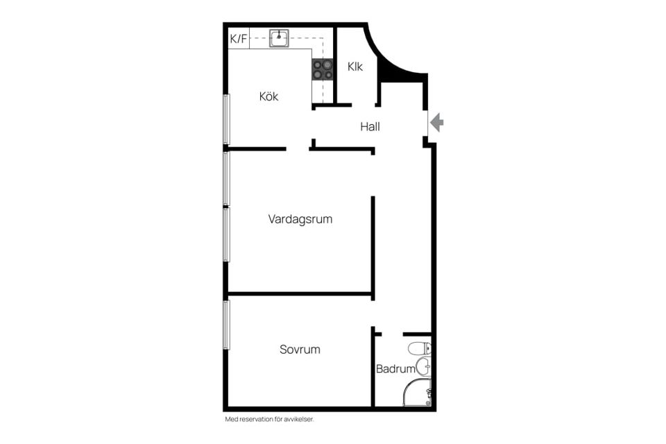Bostadsrätt, Riddargatan 11A, Nedre Haga, Sundsvall