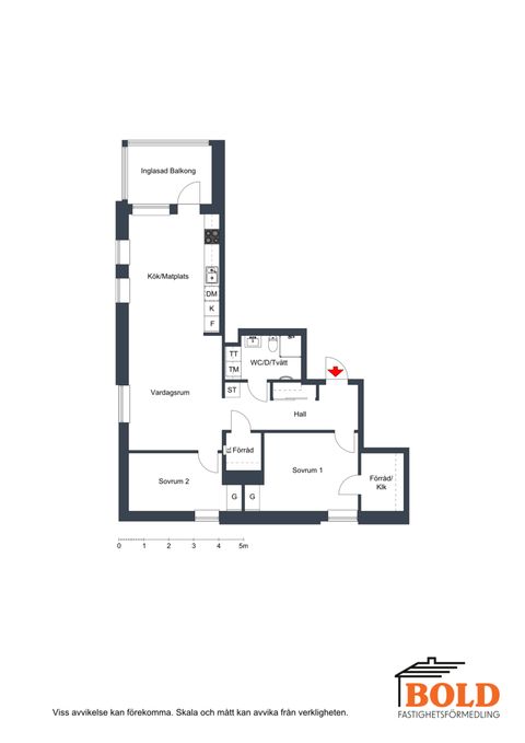 Bostadsrätt, Kronovallsgatan 4, Mariataden, Helsingborg